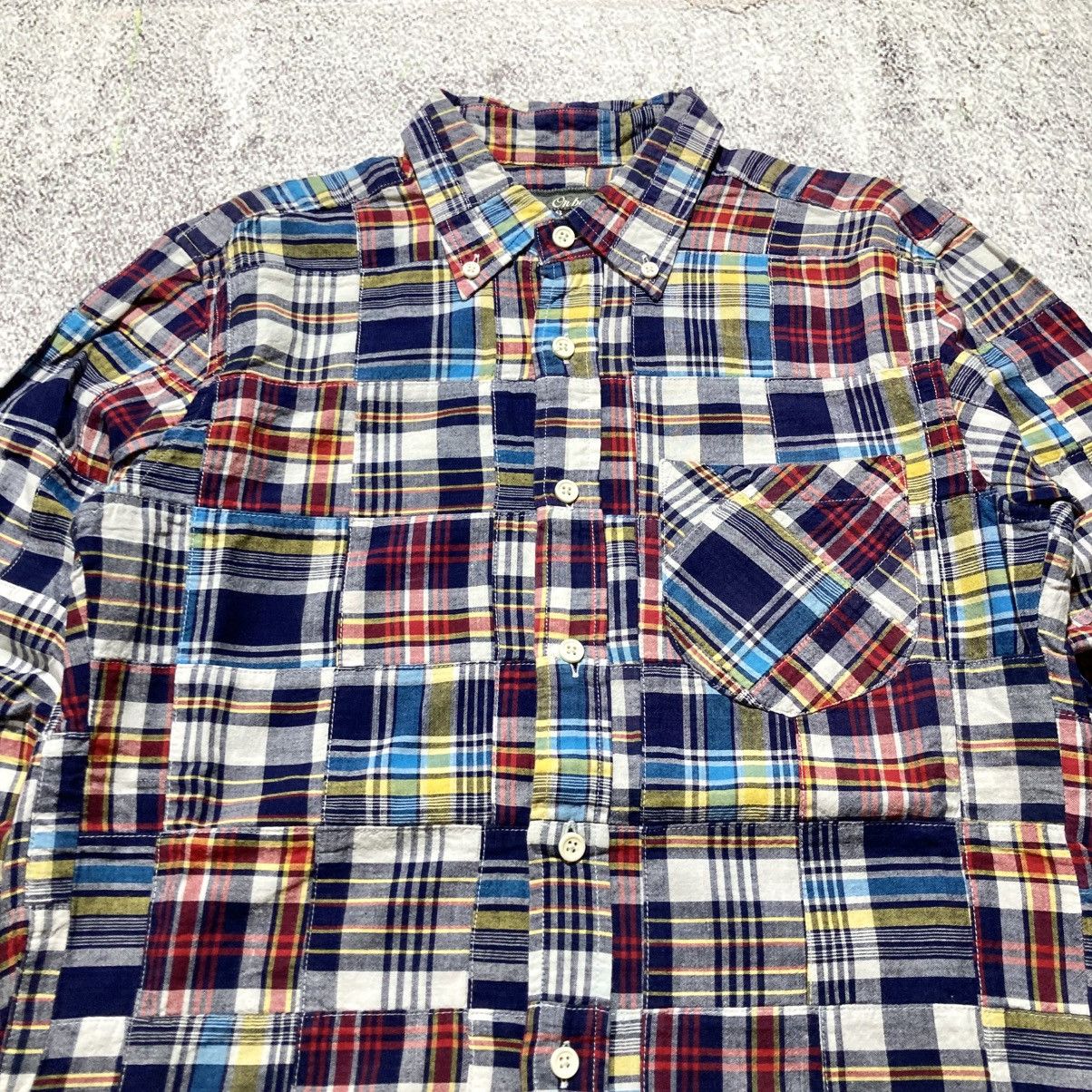 Japanese Brand 2000s Onboard Patchwork Madrass Shirt Japanese Kapital Style Size US S / EU 44-46 / 1 - 3 Thumbnail