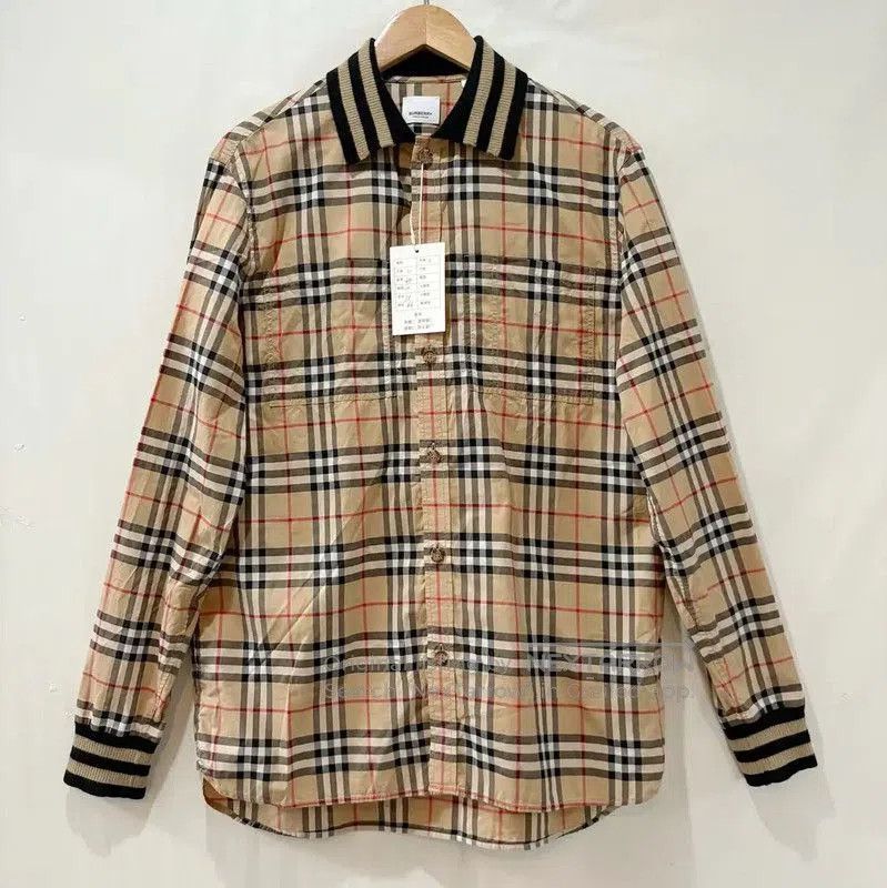Burberry Burberry Men’s Long Sleeve Khaki Shirt. Size US S / EU 44-46 / 1 - 1 Thumbnail