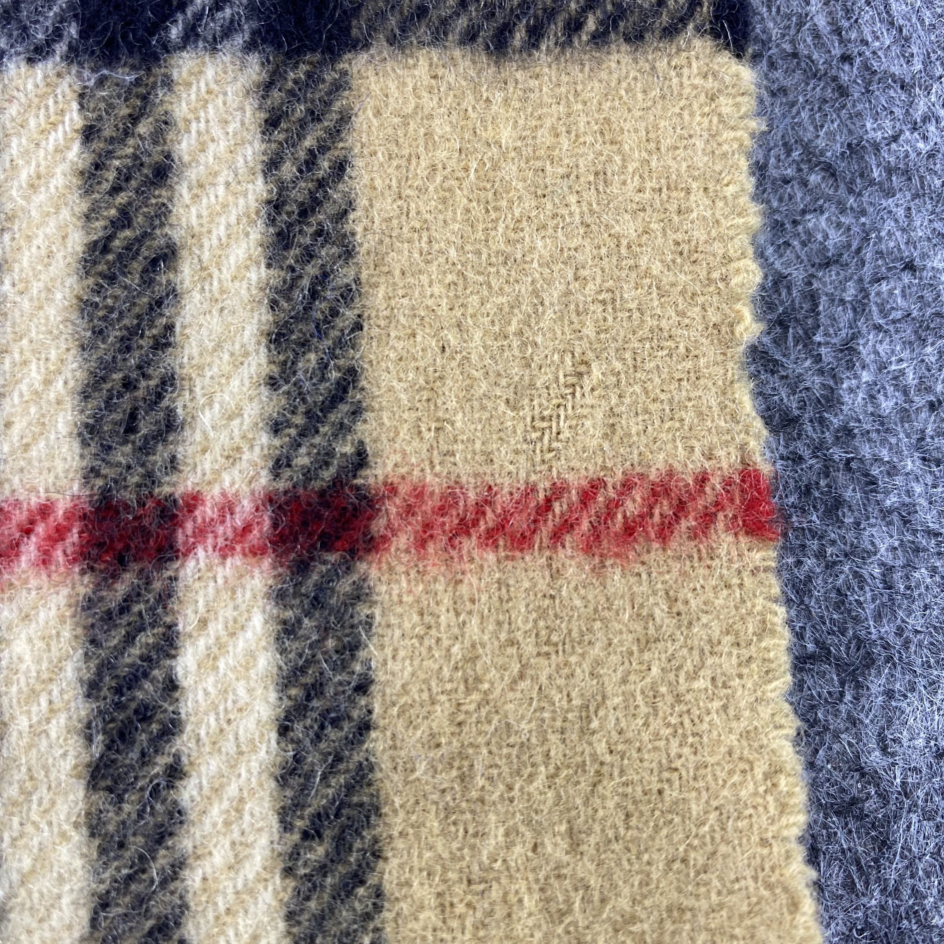 Burberry × Vintage Burberry Wool Muffler / Scarf / Neckwear - T1536 Size ONE SIZE - 10 Thumbnail