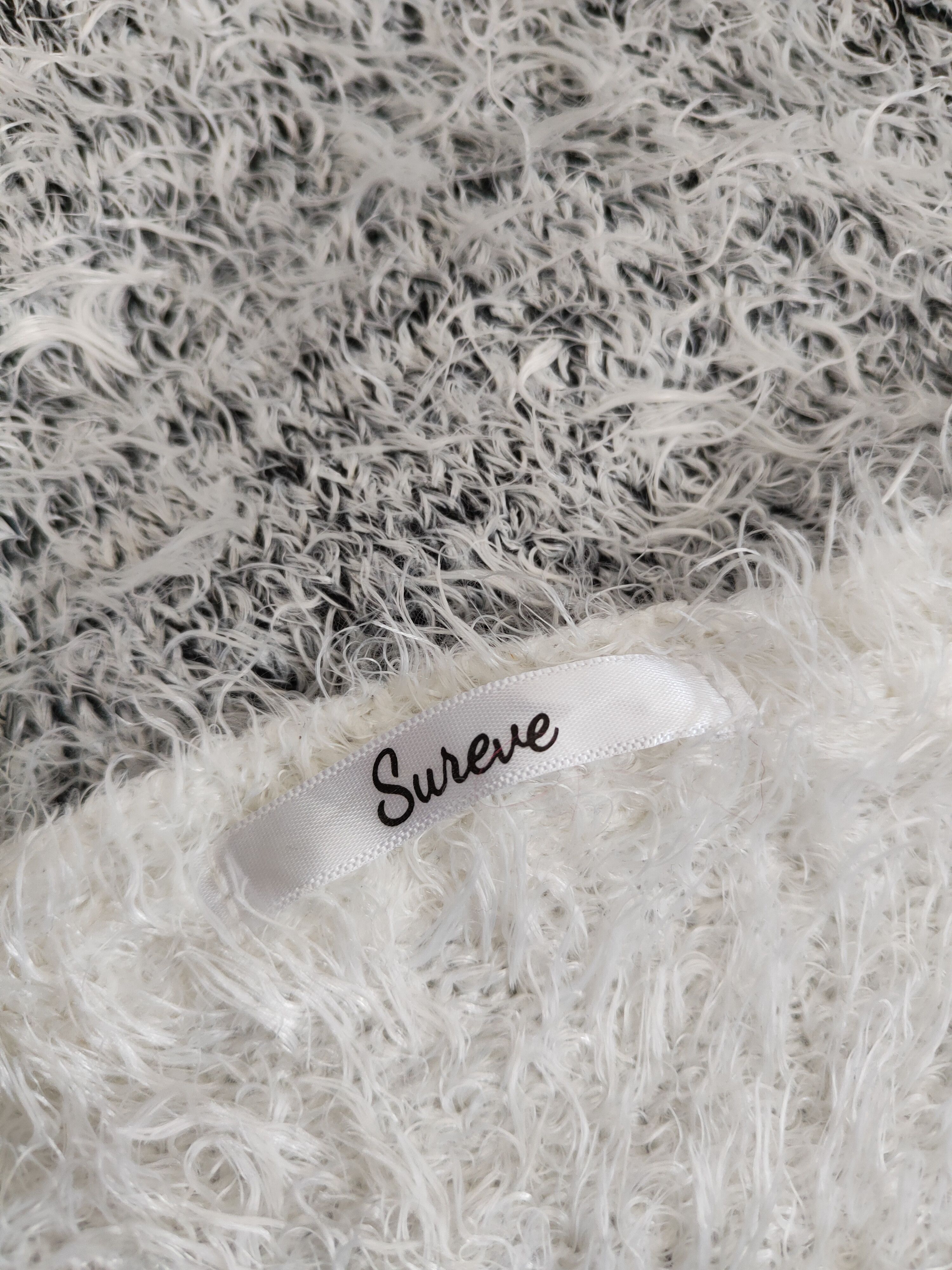 Homespun Knitwear × Japanese Brand Sureve Black White Shag Shaggy Fur Mohair Knitwear #S2024 Size L / US 10 / IT 46 - 12 Thumbnail