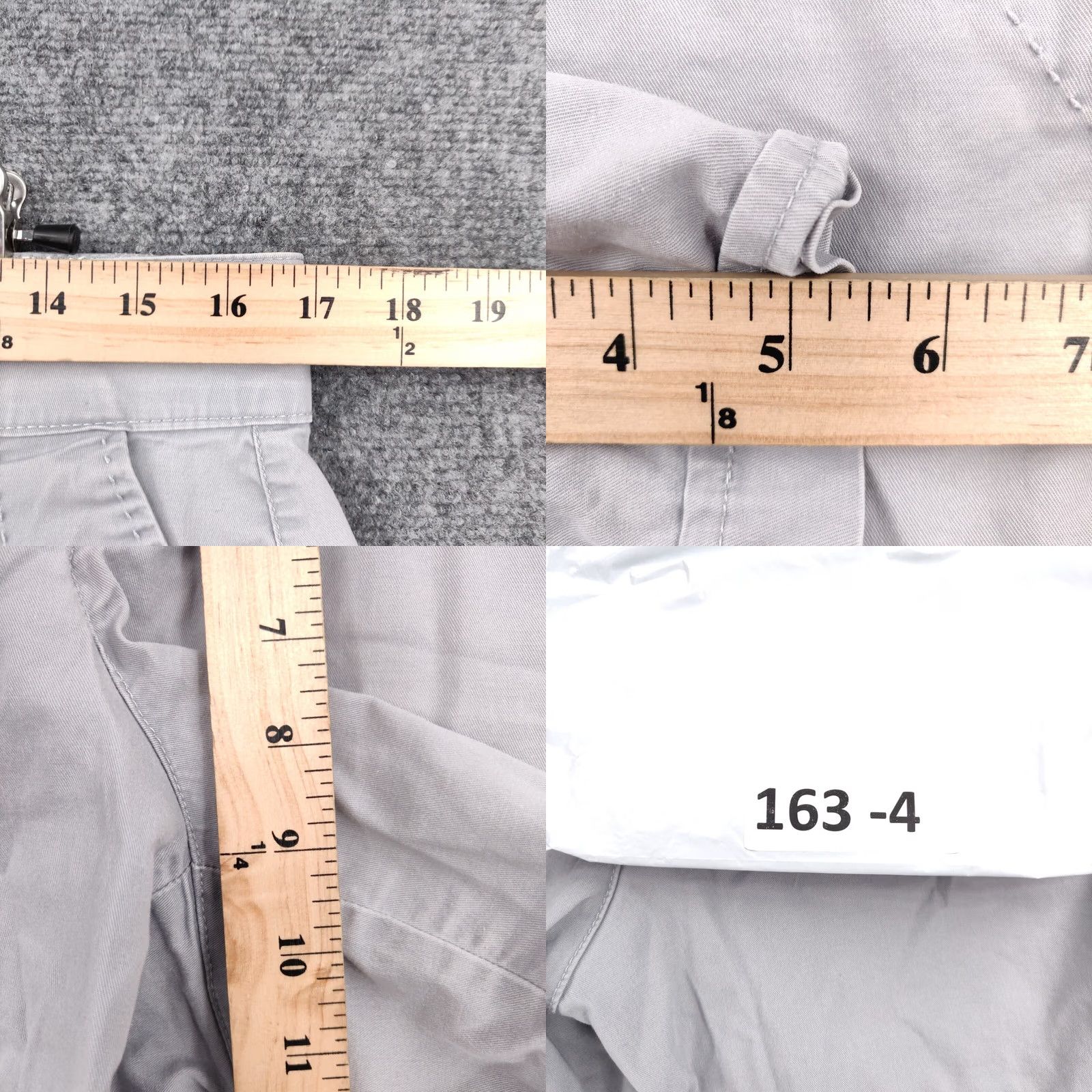Gloria Vanderbilt Gloria Vanderbilt Shorts Womens 8 Gray Chino Mid Rise Flat Front Cotton Blend Adult Regular Gray Vintage No Size 24" / US 00 / IT 34 - 8 Thumbnail