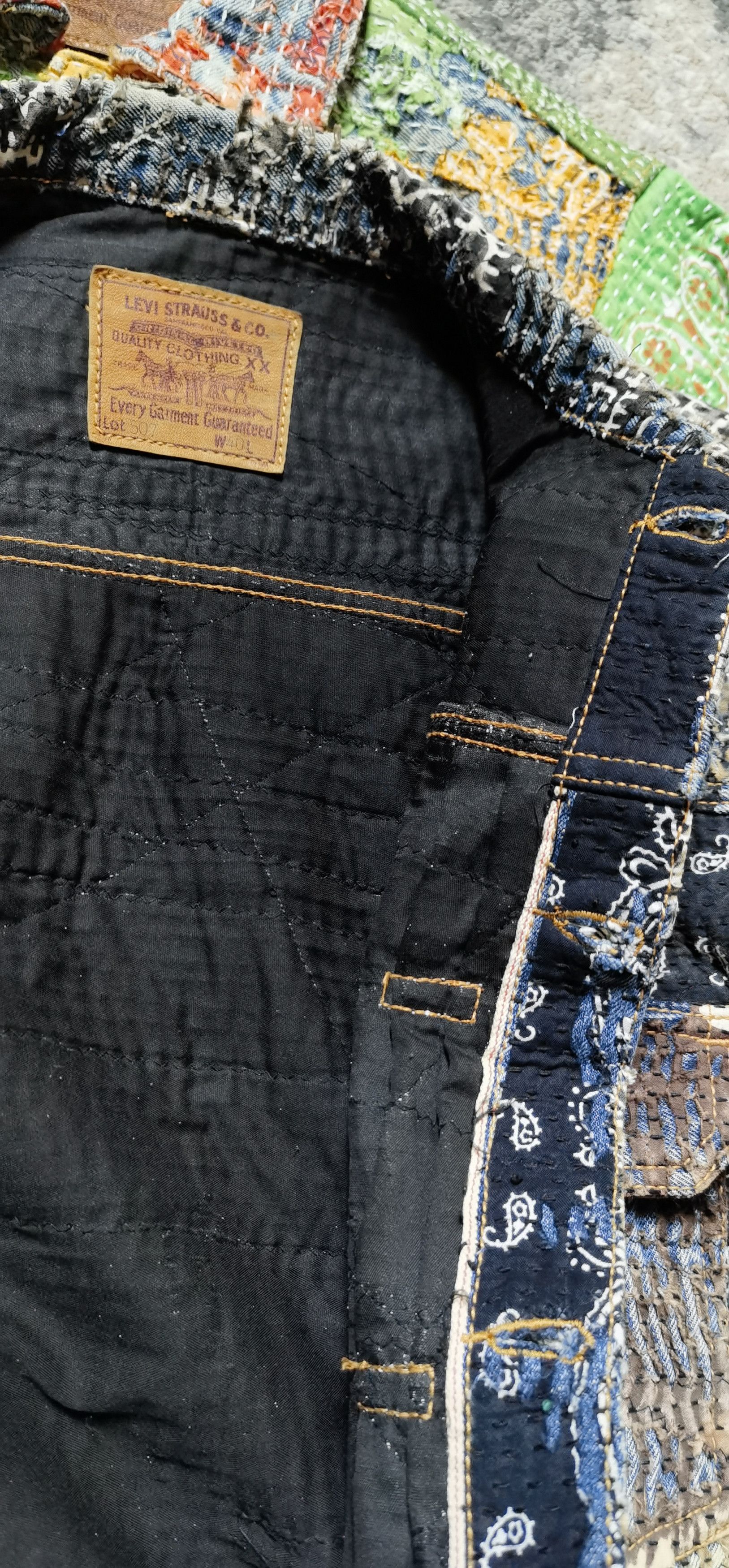 Levi's Jacket Levis 70502xx Selvedge X Sashiko Boro Sorosjacket Size US M / EU 48-50 / 2 - 8 Thumbnail