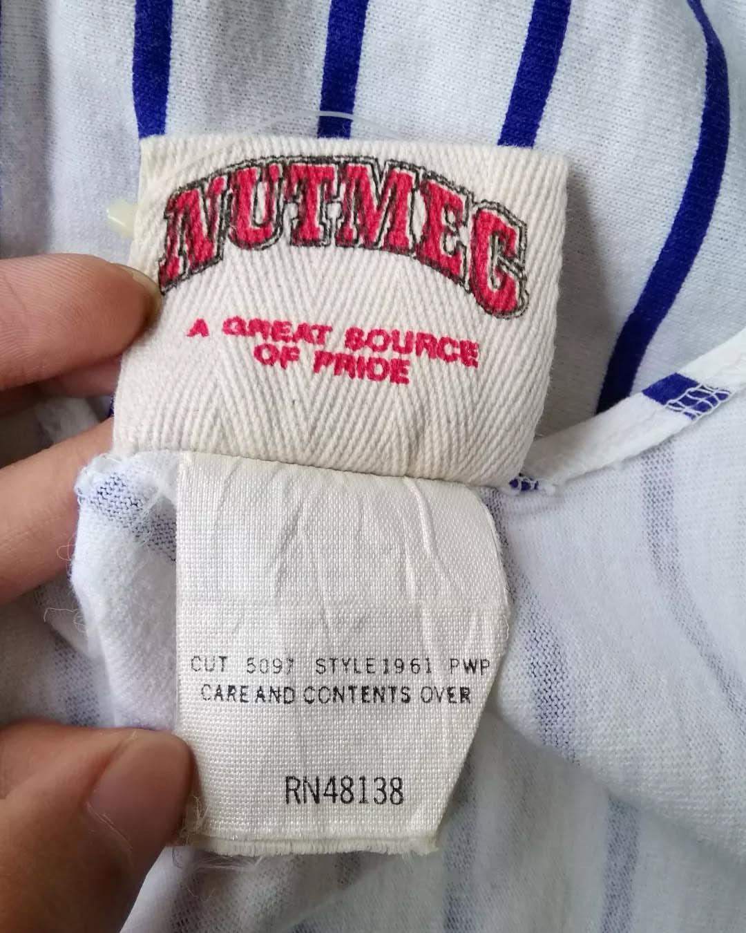 Nutmeg × Vintage Vintage Nutmeg White Striped Pennsylvania Woman Tanktop Size M / US 6-8 / IT 42-44 - 5 Thumbnail