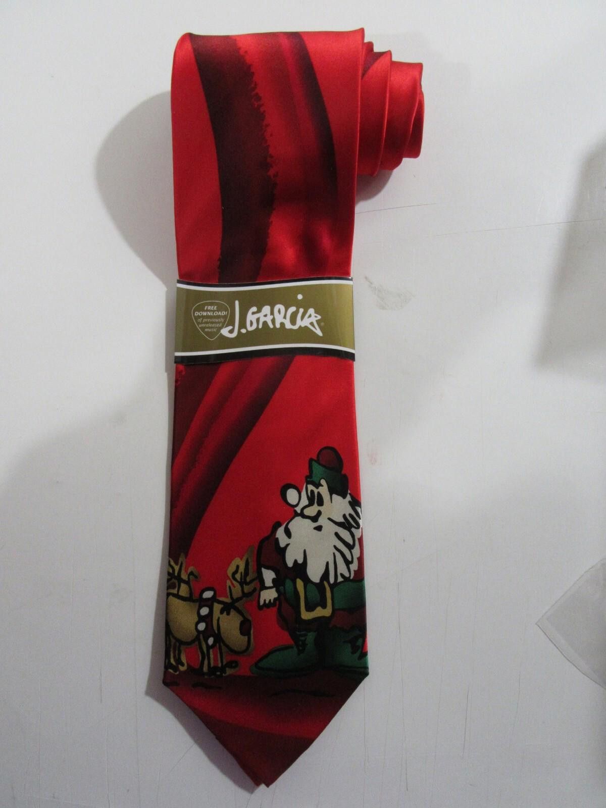 Designer Jerry Garcia Neck Tie Collection 43 Limited Edition Santa Size ONE SIZE - 1 Thumbnail