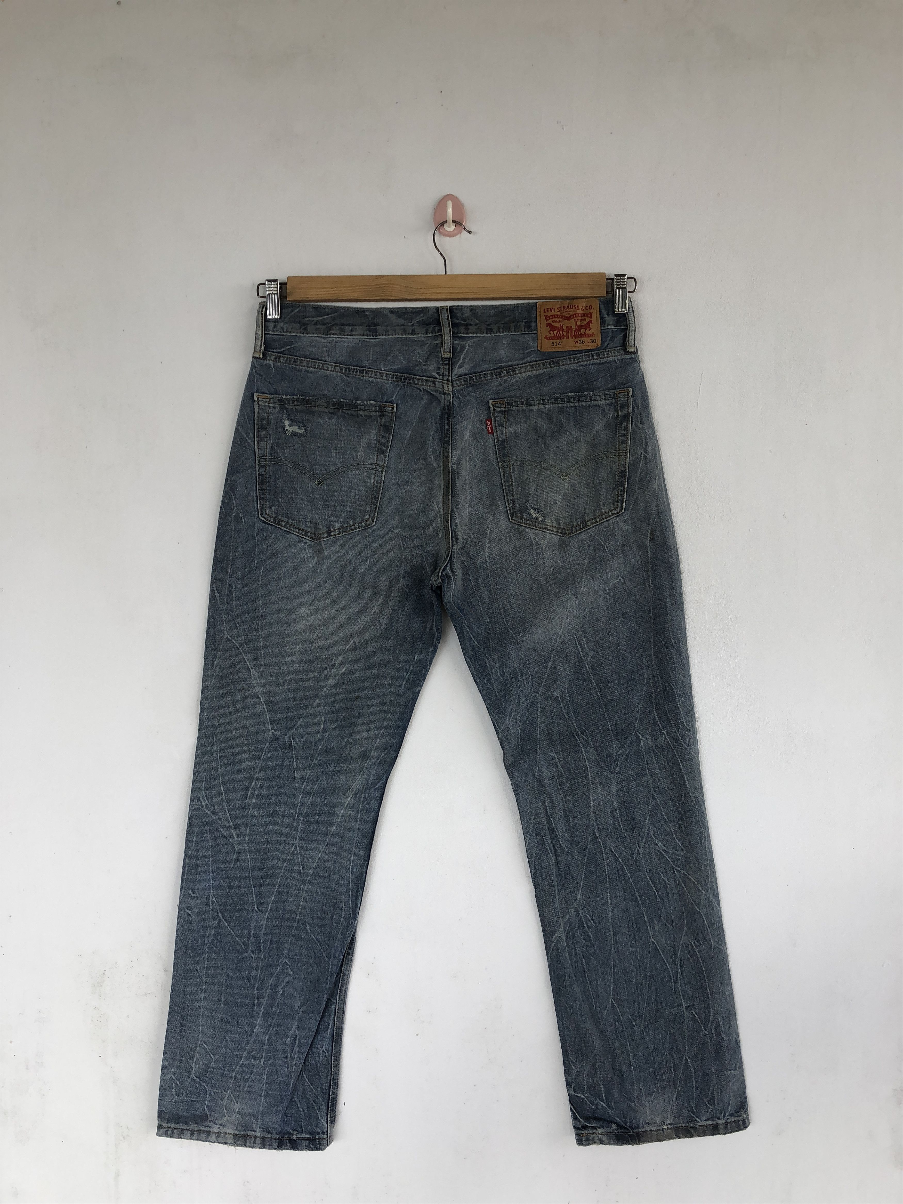 Levi's Vintage Levis Dirty Distressed Jeans Levi's 512 Baggy Denim Size US 36 / EU 52 - 2 Thumbnail
