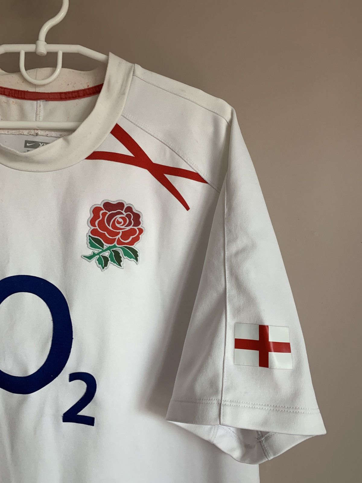 Nike England 2007/09 Home Rugby Union Shirt Nike Vintage Jersey Size US XL / EU 56 / 4 - 4 Thumbnail