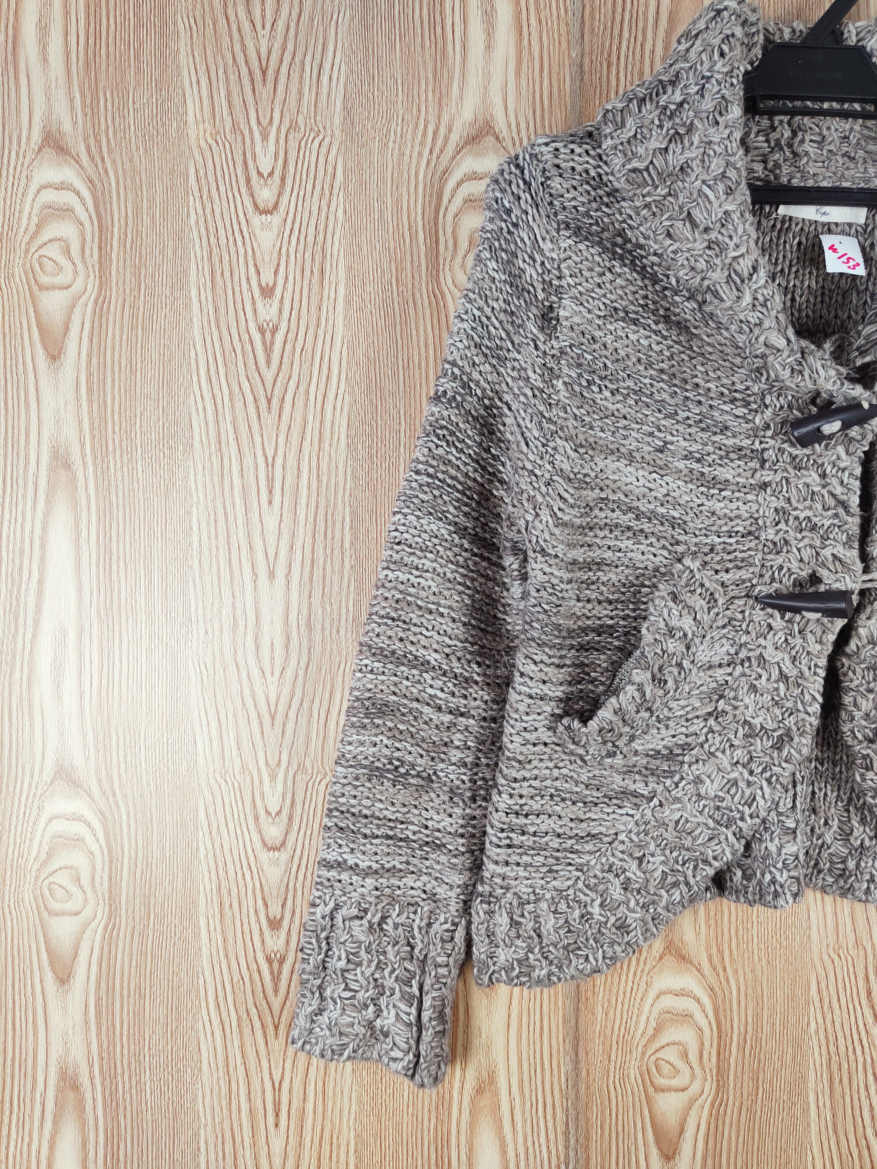 Japanese Brand Cepo Brown Duffle Knitwear Cardigan #W153 Size S / US 4 / IT 40 - 3 Thumbnail
