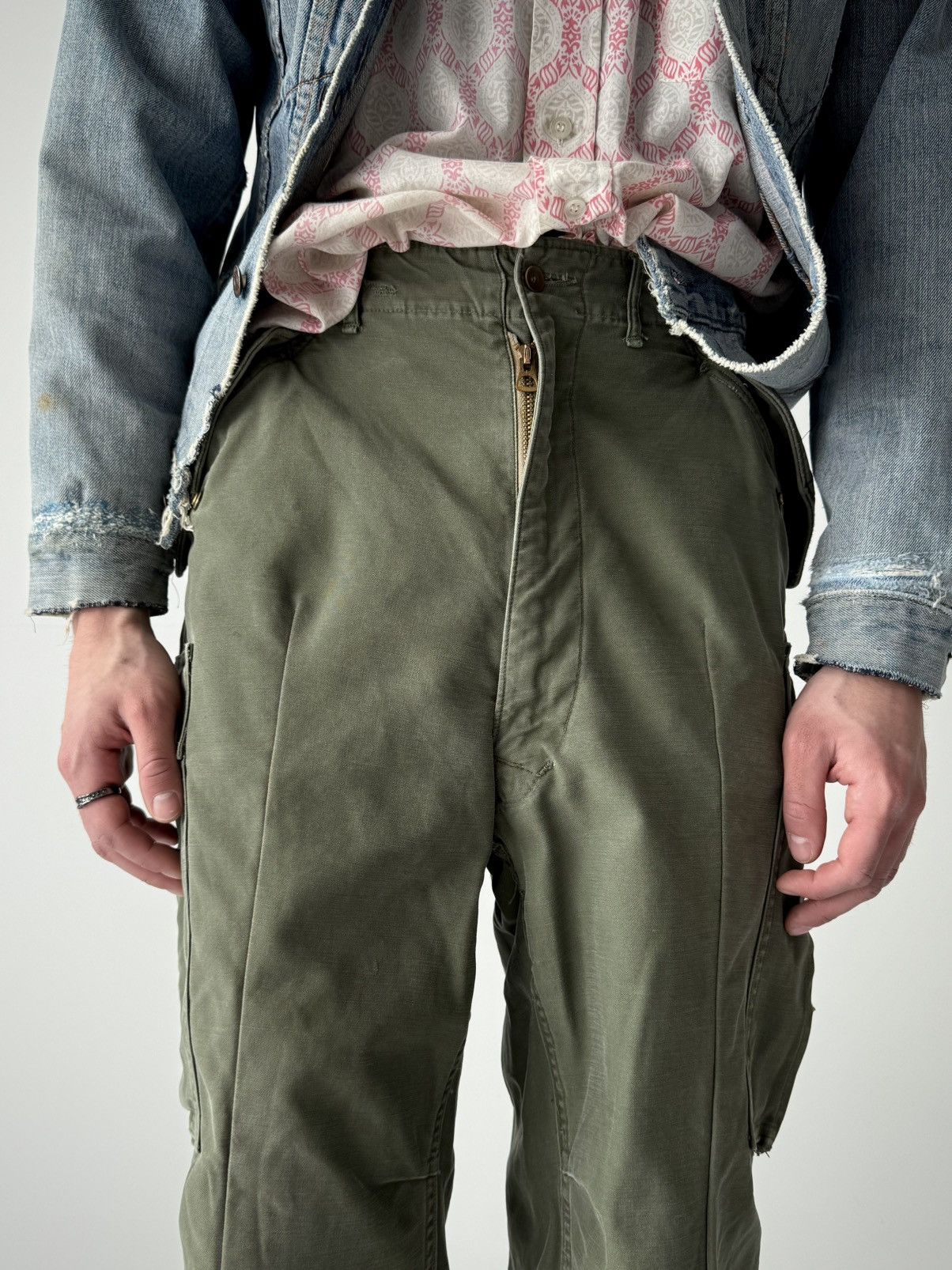 Vintage Vintage 1950s Korean War US Army M51 Field Pants Size US 33 - 2 Thumbnail