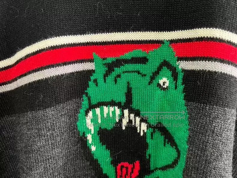 Saint Laurent Paris Saint Laurent Paris Dinosaur Knitted Sweater. Size US XL / EU 56 / 4 - 3 Thumbnail
