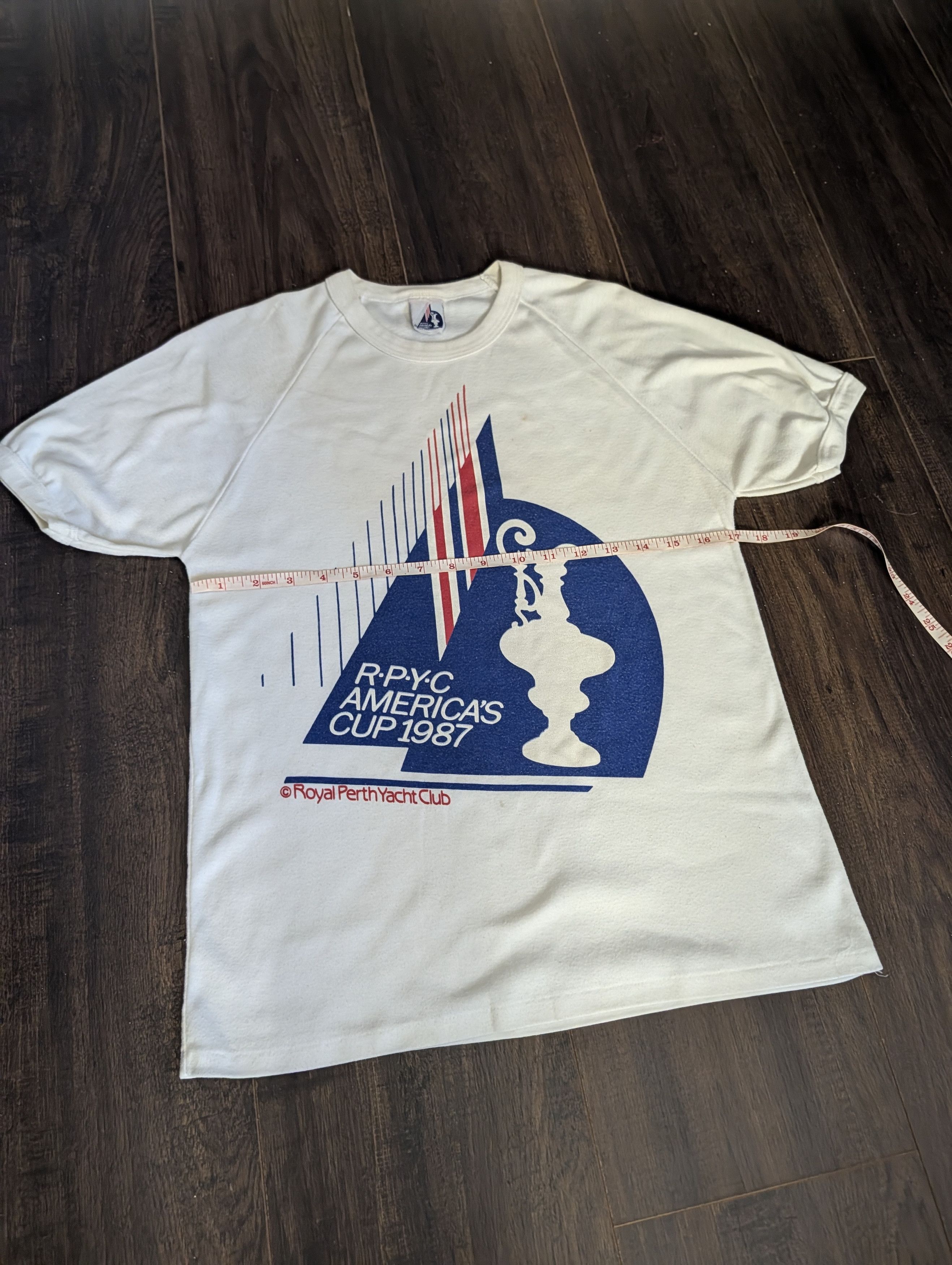 Vintage VTG 1987 Royal Perth Yacht Club Raglan graphic tee Size US XS / EU 42 / 0 - 13 Thumbnail