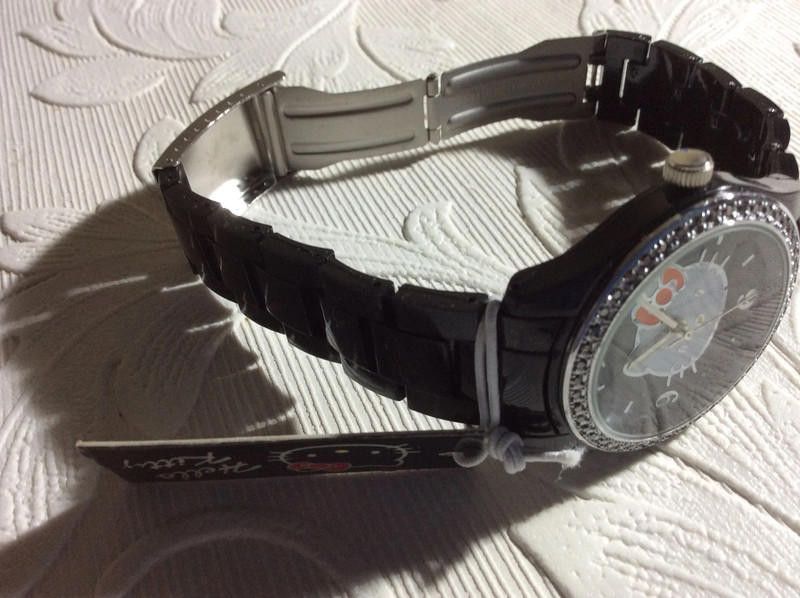 Designer Hello Kitty Black dial plastic strap watch Size ONE SIZE - 5 Thumbnail