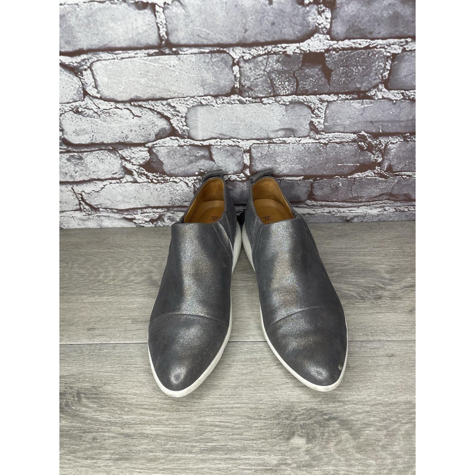 Johnston & Murphy Johnston & Murphy Tru Foam Dakota Silver Leather Sneakers Sh Size US 8 / IT 38 - 13 Thumbnail