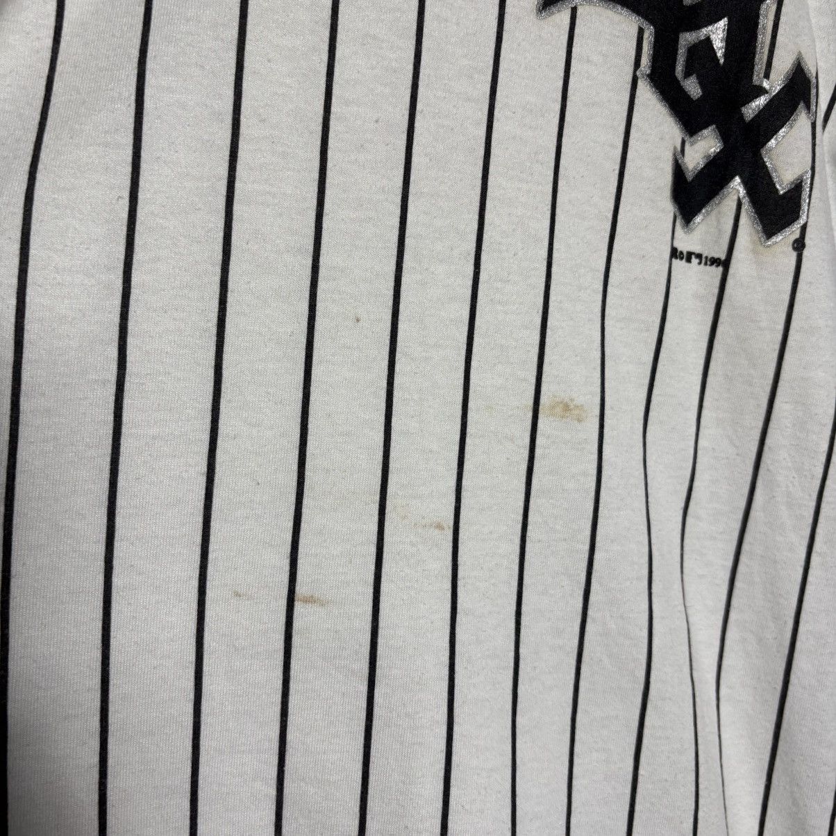 MLB × Russell Athletic × Vintage Vintage 90s White Sox Chicago Striped Baseball Russell Tee Size US M / EU 48-50 / 2 - 10 Thumbnail