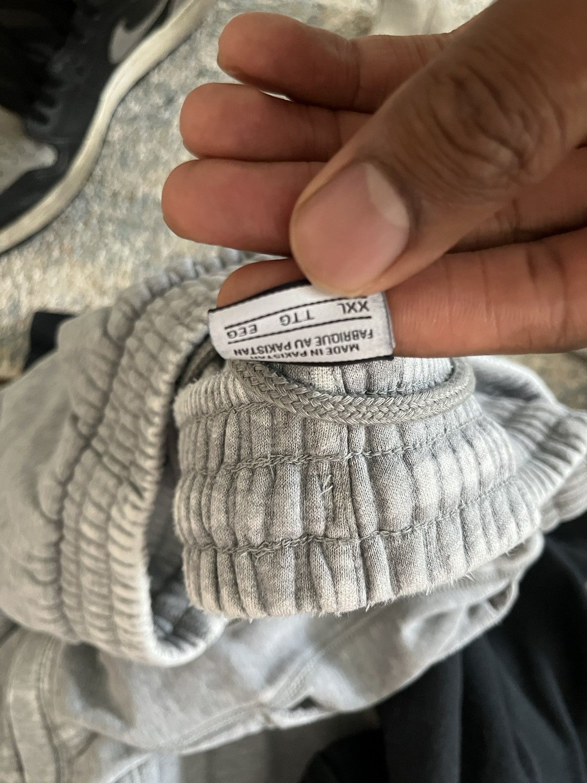 Nike × Vintage VTG Nike Distressed Sweat Pants XL Grey Y2K Size US 32 / EU 48 - 8 Thumbnail
