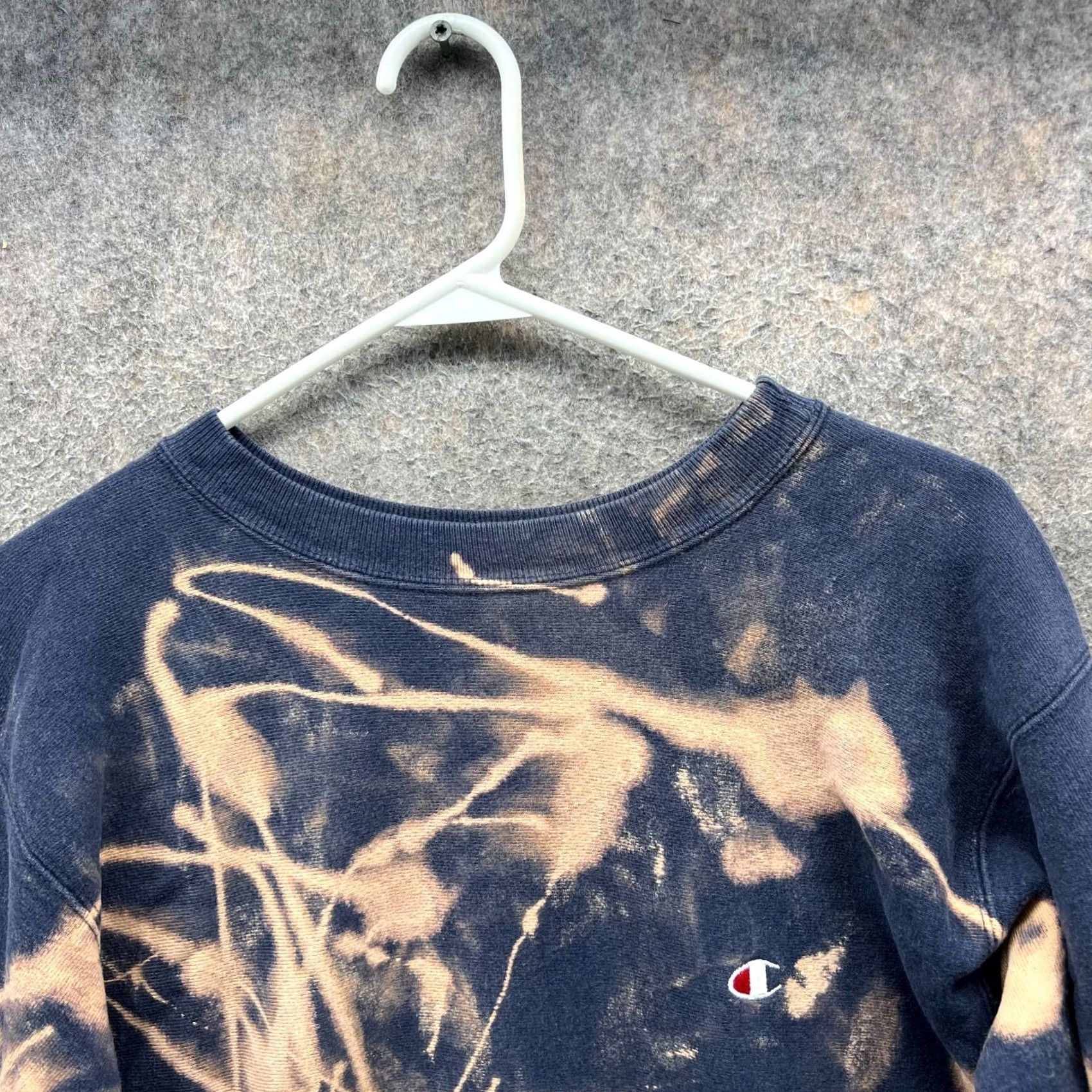 Champion VINTAGE Champion Sweater Mens Large Blue Crewneck Pullover Reversible Y2K Weave Geometric Pattern Size US L / EU 52-54 / 3 - 7 Thumbnail
