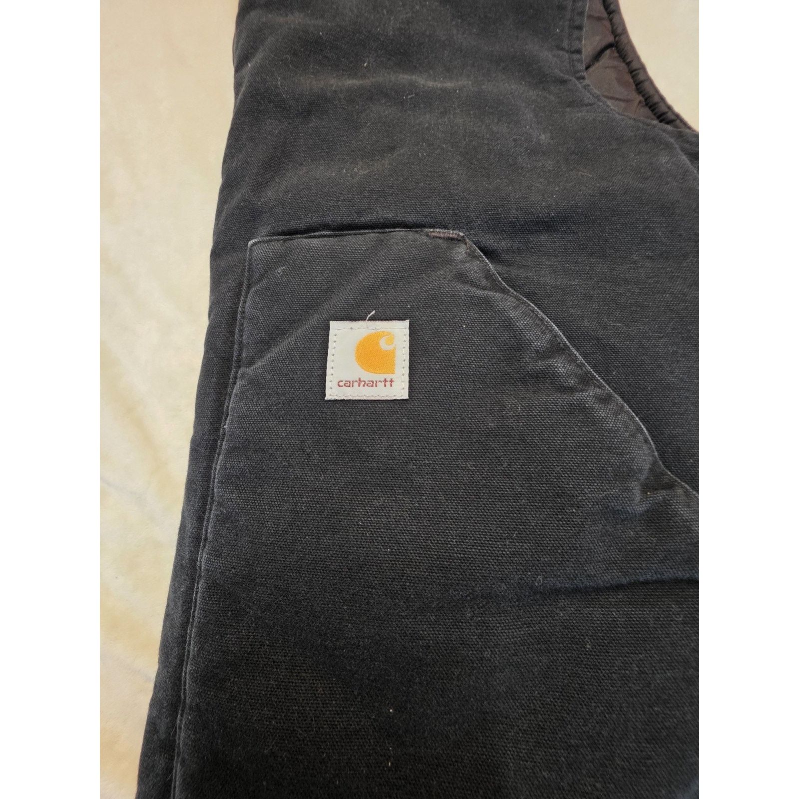 Carhartt Mens Carhartt V01 BLK Quilted Lined Work Vest Black Size 3XL Size US XXL / EU 58 / 5 - 5 Thumbnail