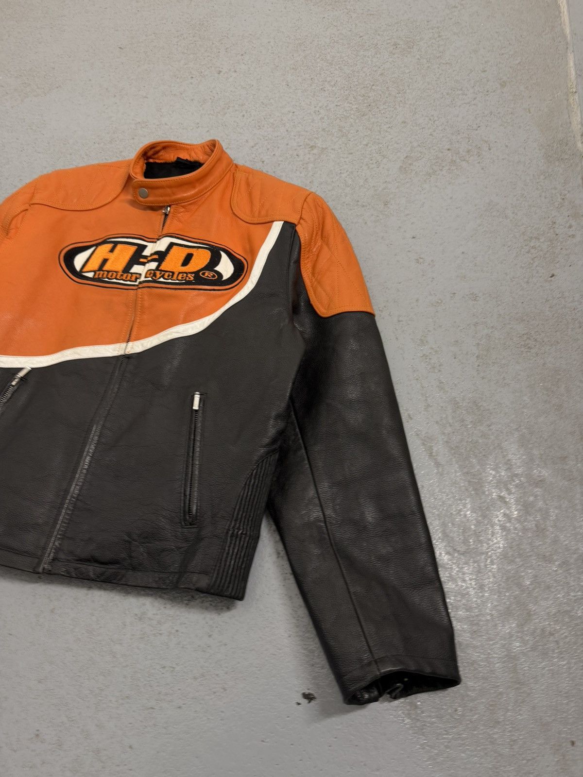 Harley Davidson Vintage Harley-Davidson Embroidered Logo Leather Jacket Size US S / EU 44-46 / 1 - 5 Thumbnail