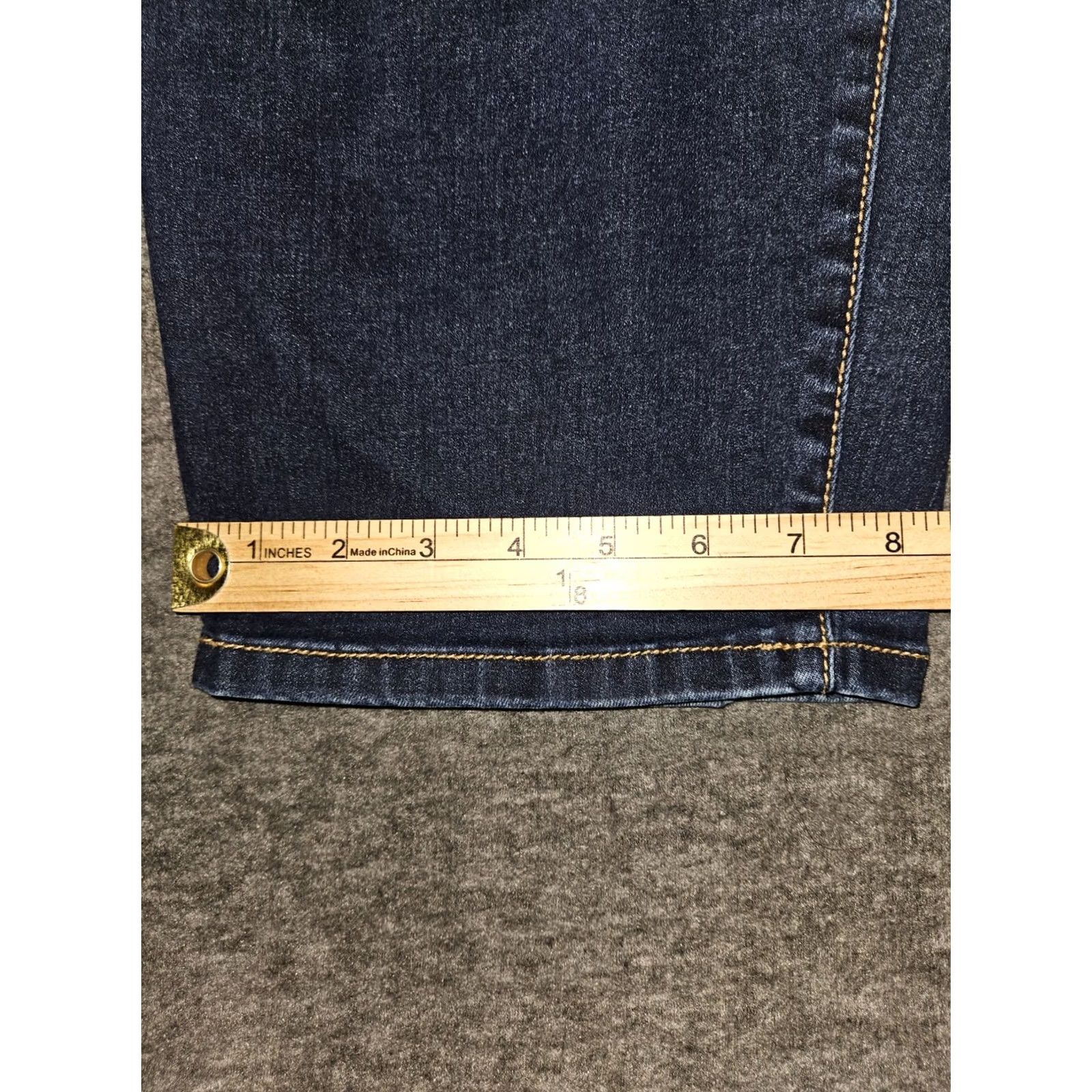 Vintage VINTAGE Eloquii Ankle Jeans Women's 14 Straight High Rise Blue Stretch Casual Preppy Mens? Size 36" / US 14 / IT 50 - 7 Thumbnail