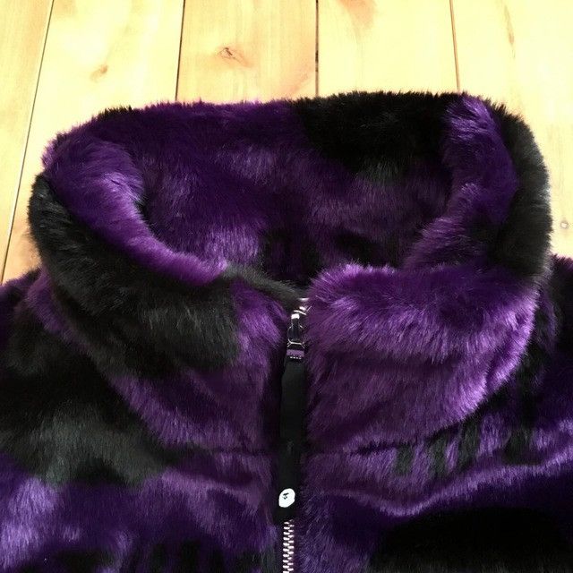 Bape BAPE B BOY FUR JACKET Purple a bathing ape Size US L / EU 52-54 / 3 - 4 Thumbnail