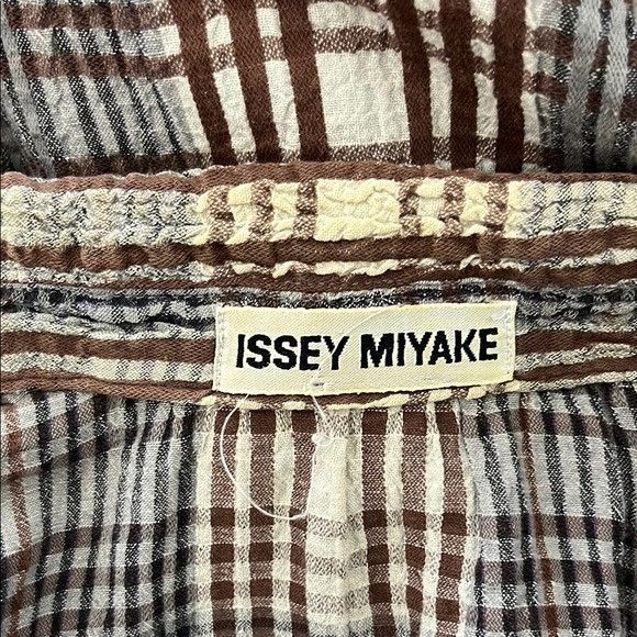 Issey Miyake Issey Miyake Seer Sucker VTG Plaid Tunic Plantation Blazer D Size L / US 10 / IT 46 - 8 Thumbnail