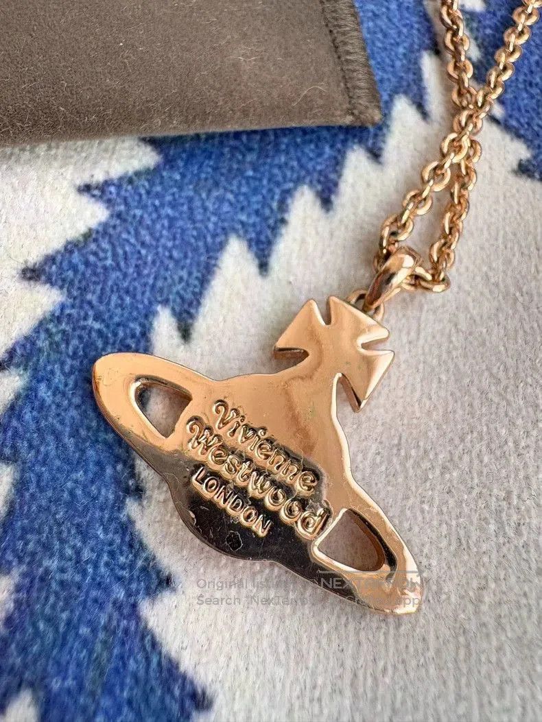 Vivienne Westwood Vivienne Westwood Pink Saturn Necklace. Size ONE SIZE - 3 Thumbnail