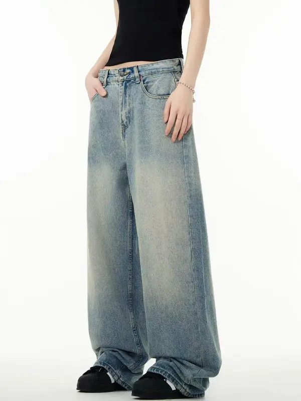 Japanese Brand VIBE Vintage men's loose baggy wide-leg cleanfit jeans Size US 32 / EU 48 - 3 Thumbnail