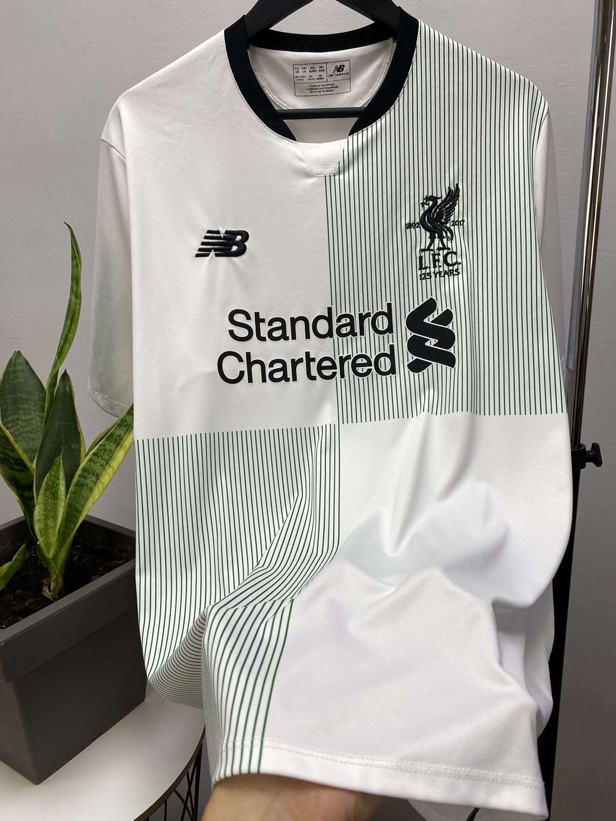 New Balance 2017 2018 Liverpool New Balance Away Soccer Jersey Size US XXL / EU 58 / 5 - 12 Thumbnail