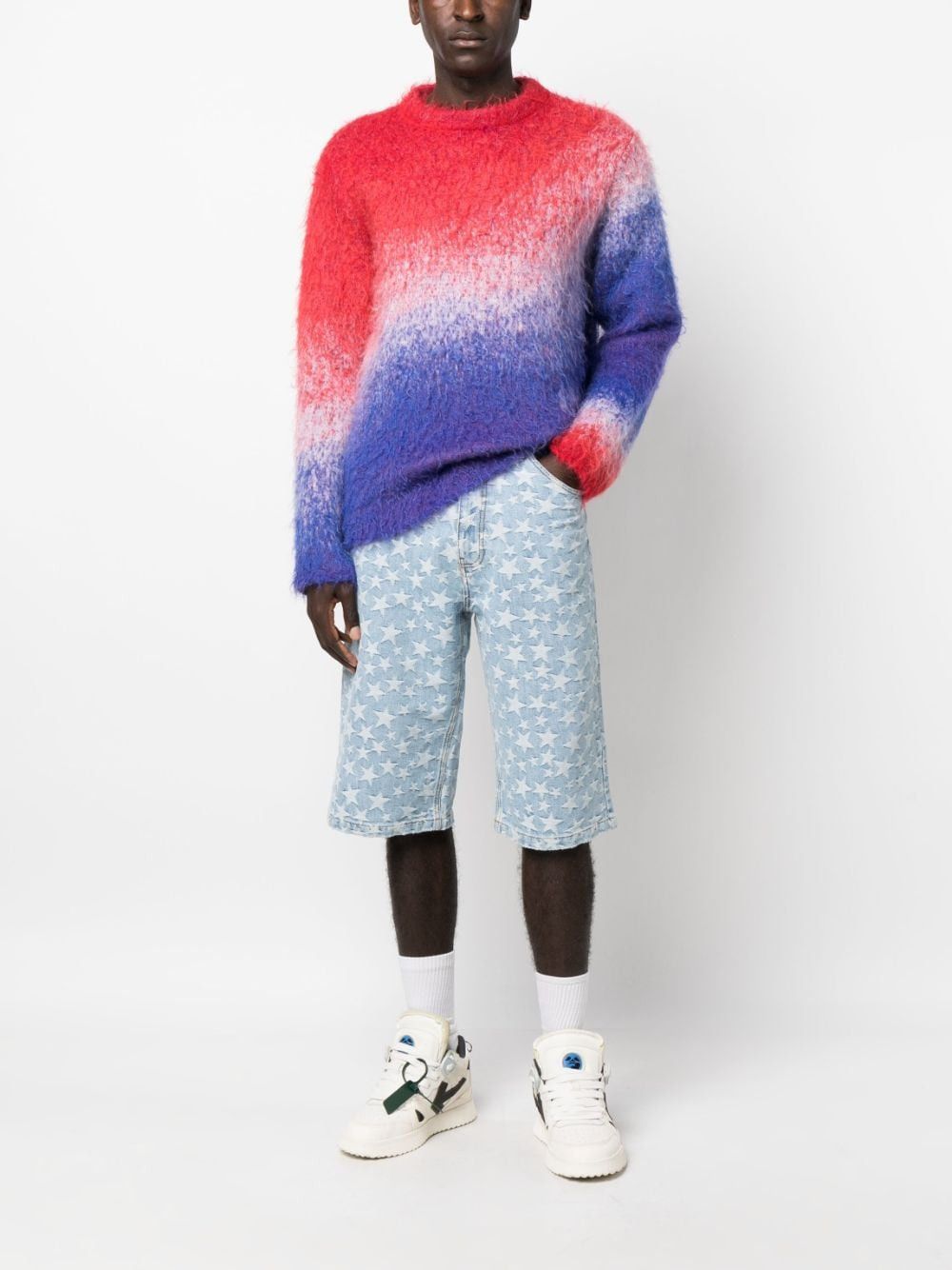 ERL o1mle0724 Degrade V-Neck Sweaters in Multicolor Size US L / EU 52-54 / 3 - 5 Thumbnail