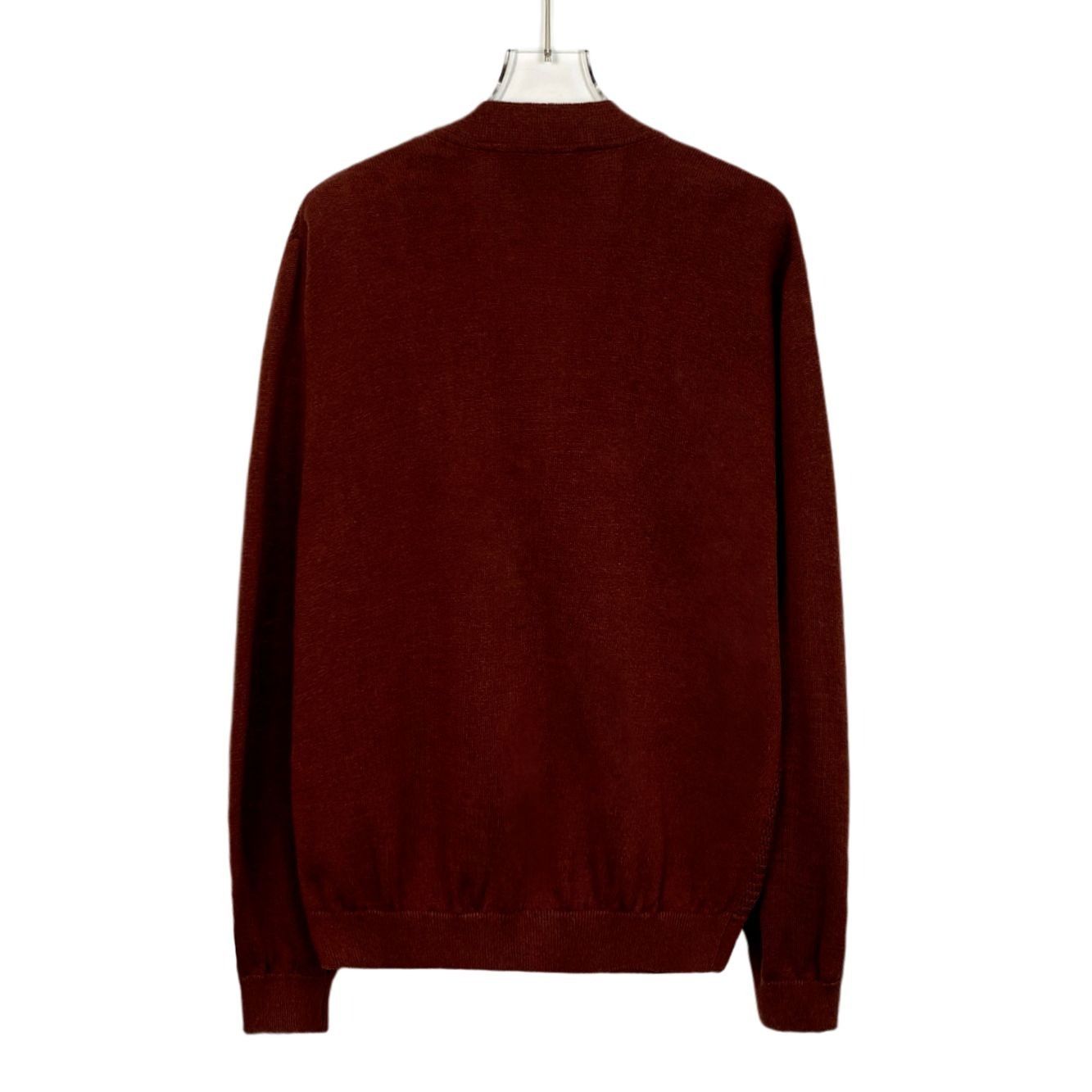 Gucci Gucci Mens Brown & Multicolor Striped Wool Cotton Blend Card Size S / US 4 / IT 40 - 2 Thumbnail