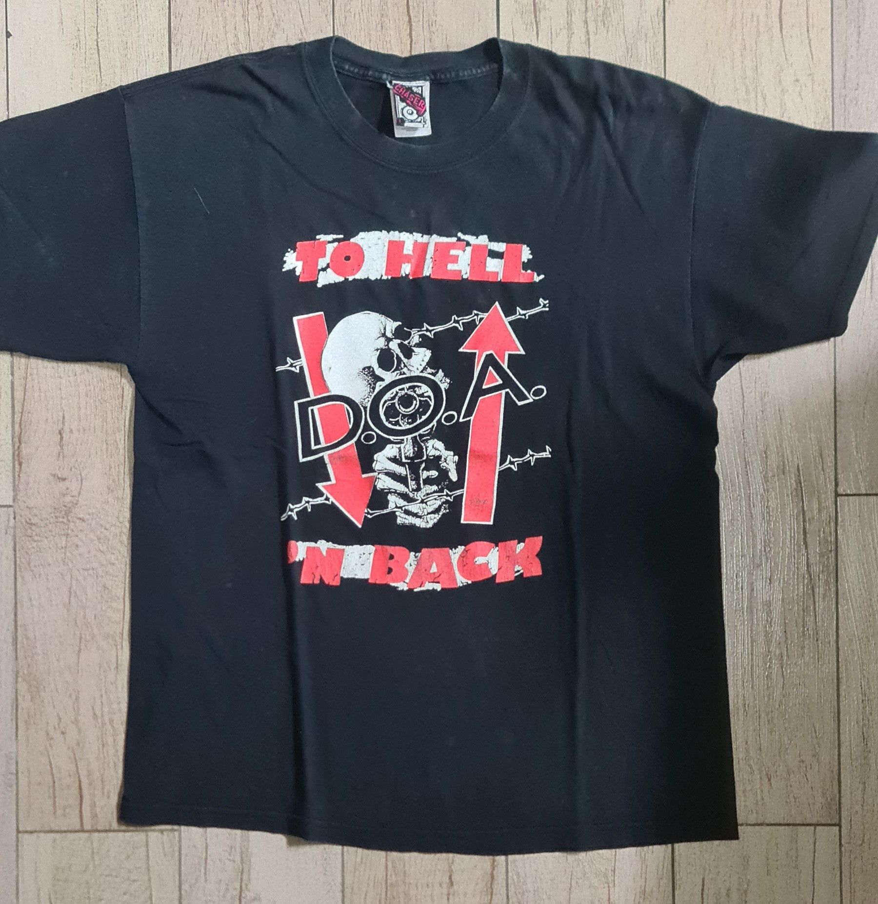 Band Tees × Vintage Vibtage DOA punk tshirt Size US L / EU 52-54 / 3 - 1 Thumbnail