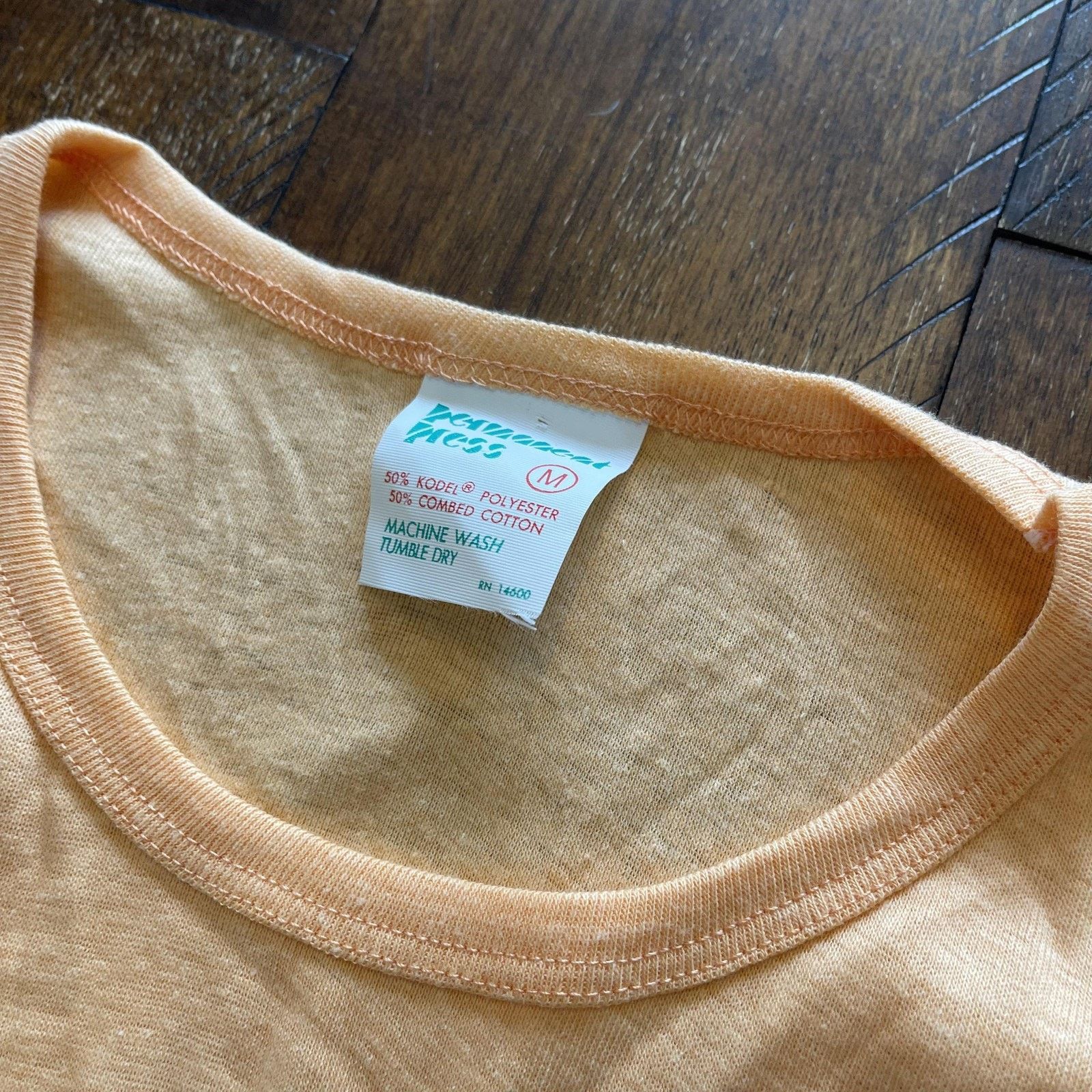Vintage Permanent Press Shirt Womens M Crewneck Soft Retro Top Size M / US 6-8 / IT 42-44 - 4 Thumbnail