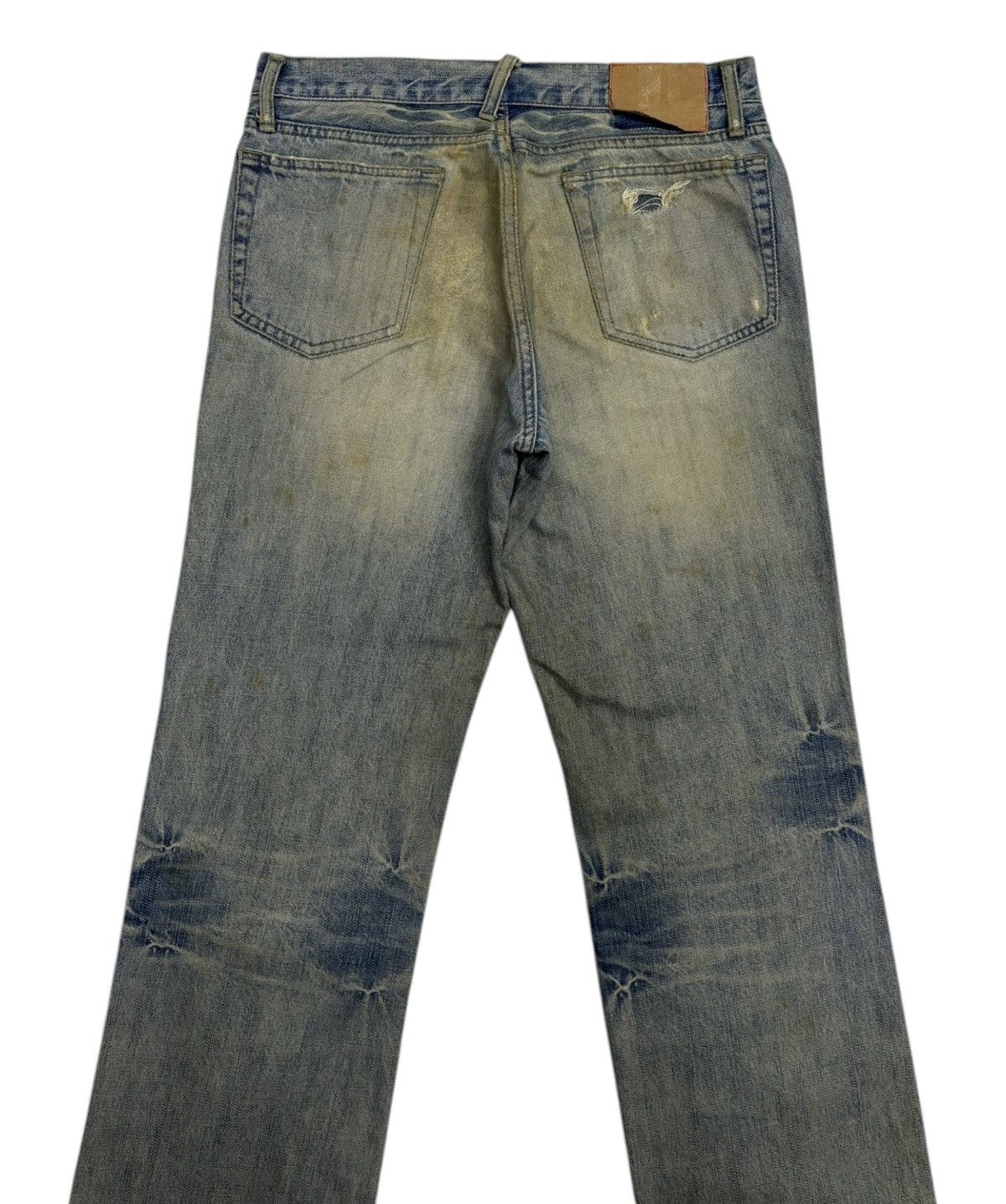 Hysteric Glamour × If Six Was Nine × Le Grande Bleu (L.G.B.) BAGGY JEANS COMME CA COMMUNE PATCHWORK RIPPED DENIM JEANS Size US 32 / EU 48 - 6 Thumbnail