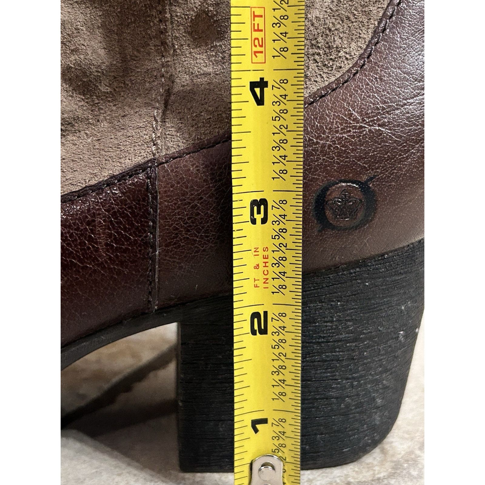 Born Born Leather Heeled Ankle Boots Women’s Size 9.5 Brown Size US 9.5 / IT 39.5 - 9 Thumbnail