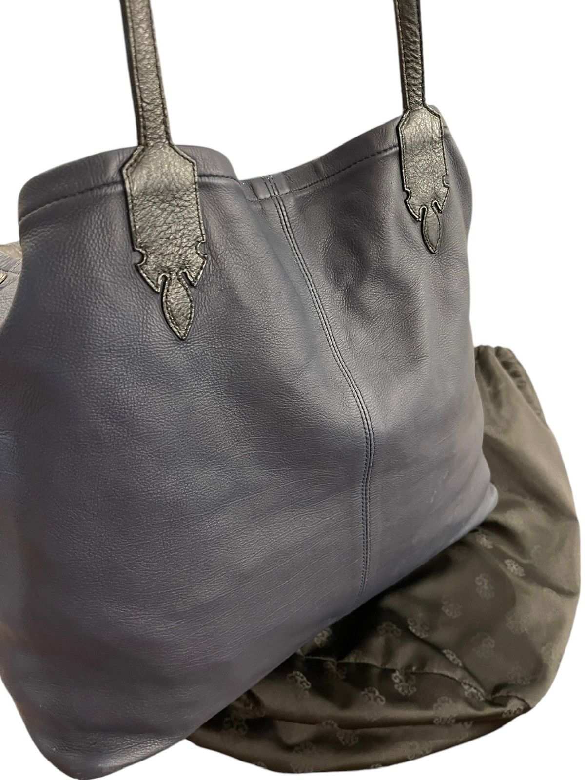 Chrome Hearts Deep Blue Leather Lucille Tote Carrying Bag Size ONE SIZE - 9 Thumbnail