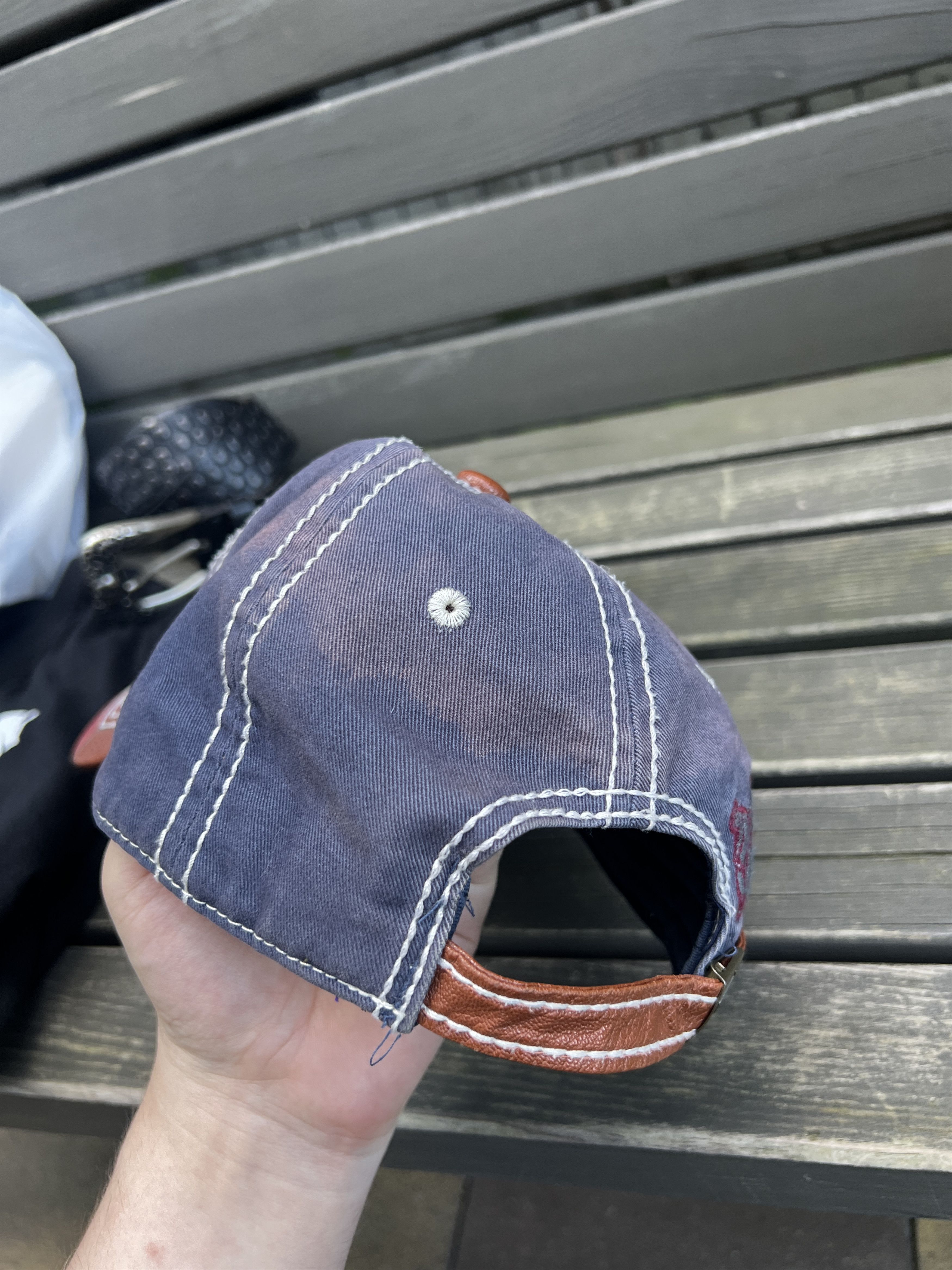 True Religion True Religion Vintage Y2K Distressed Cap Size ONE SIZE - 5 Thumbnail