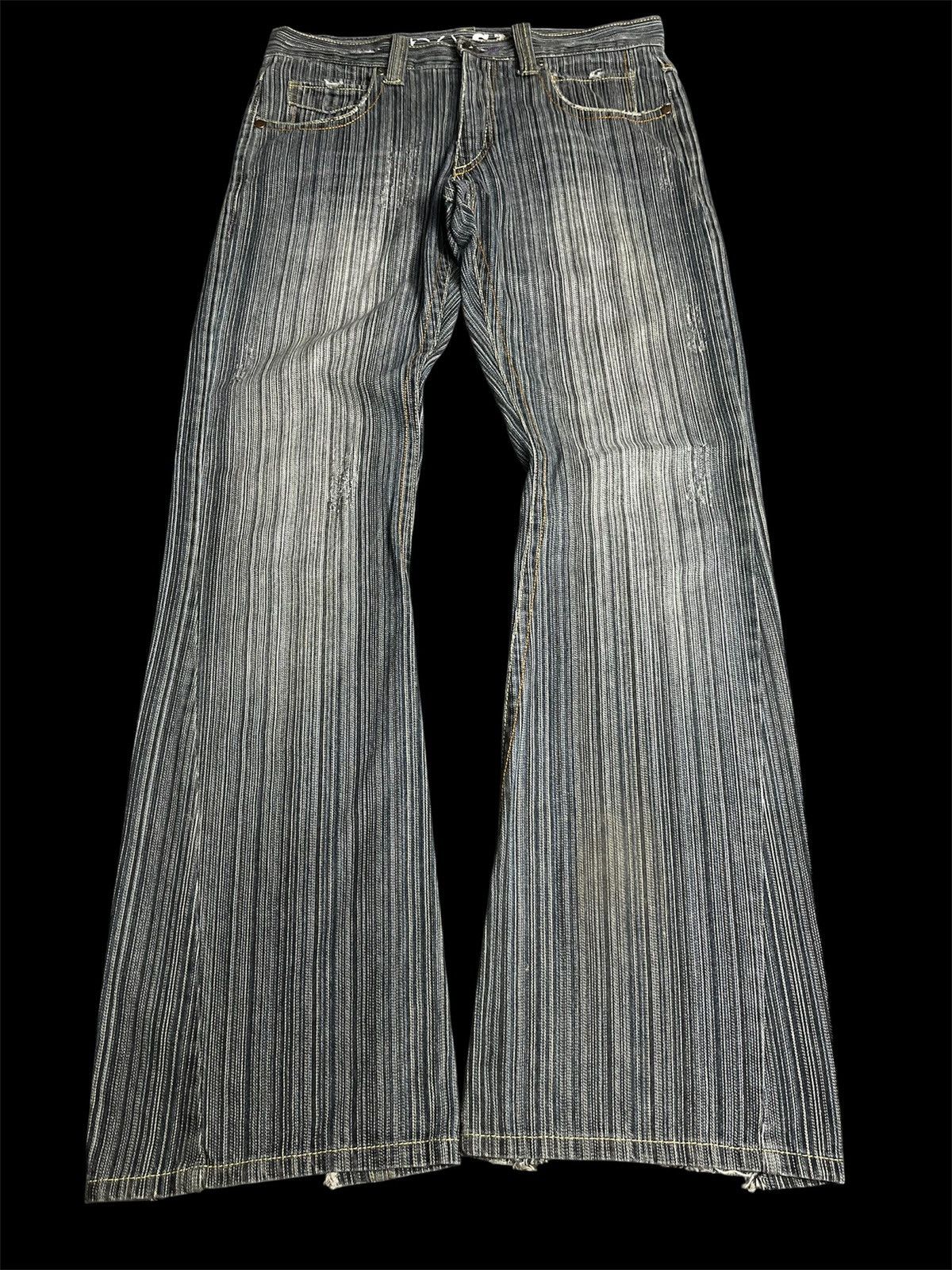 If Six Was Nine × Japanese Brand × Le Grande Bleu (L.G.B.) Japanese Icca Flared Distressed Jeans Size US 31 - 2 Thumbnail