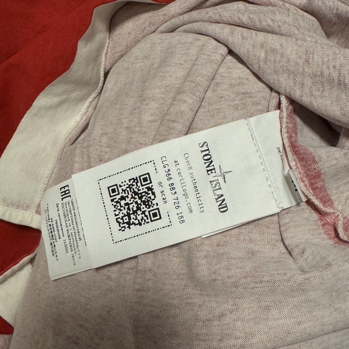 Stone Island × Supreme STONE ISLAND x SUPREME FW 23 LONG SLEEVE TOP “RED” Size US M / EU 48-50 / 2 - 7 Thumbnail
