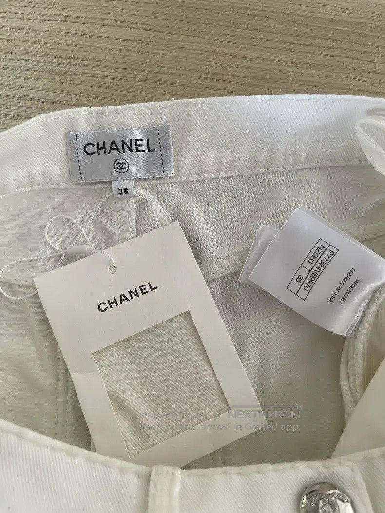 Chanel Chanel 24n white jeans Size 25" / US 0 / IT 36 - 3 Thumbnail