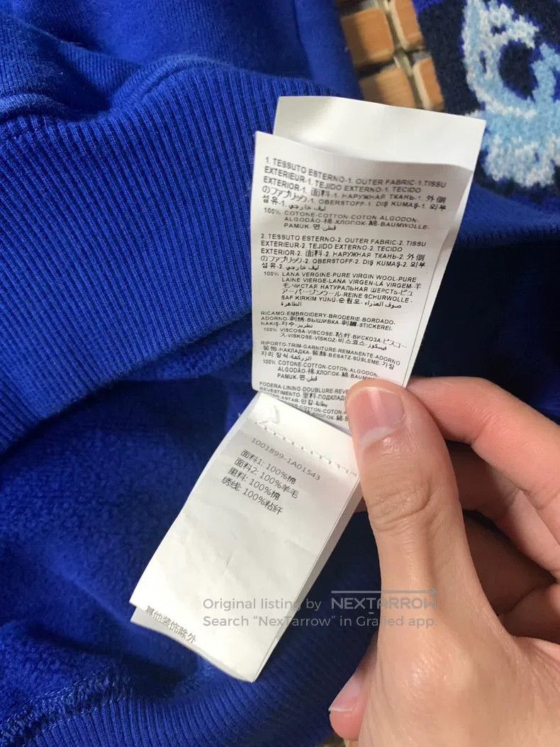 Versace Versace Wool patchwork hooded sweatshirt Size US XS / EU 42 / 0 - 5 Thumbnail
