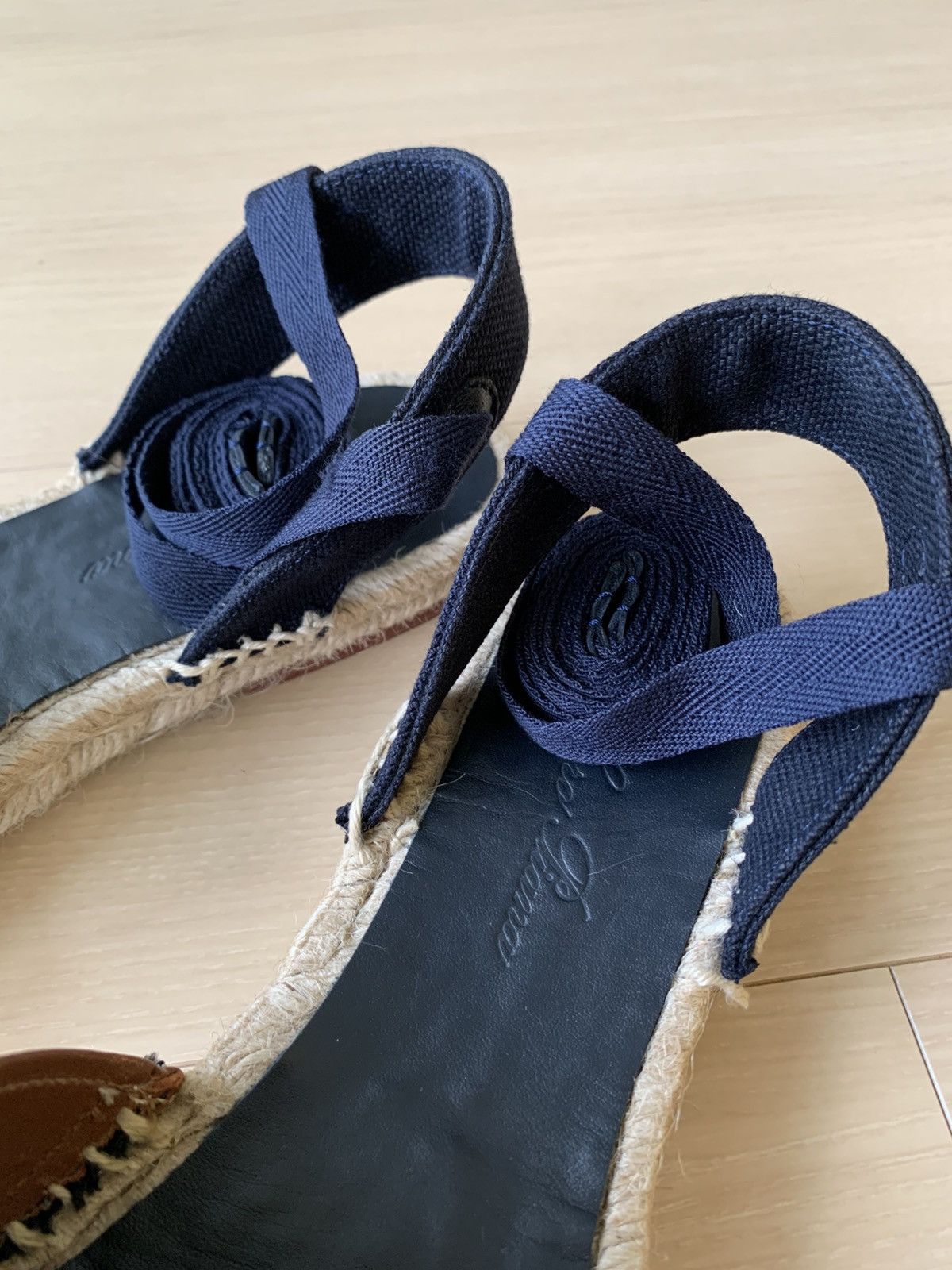 Loro Piana Loro Piana Women’s Espadrilles Navy with Stripes EU39 Size US 9 / IT 39 - 8 Thumbnail