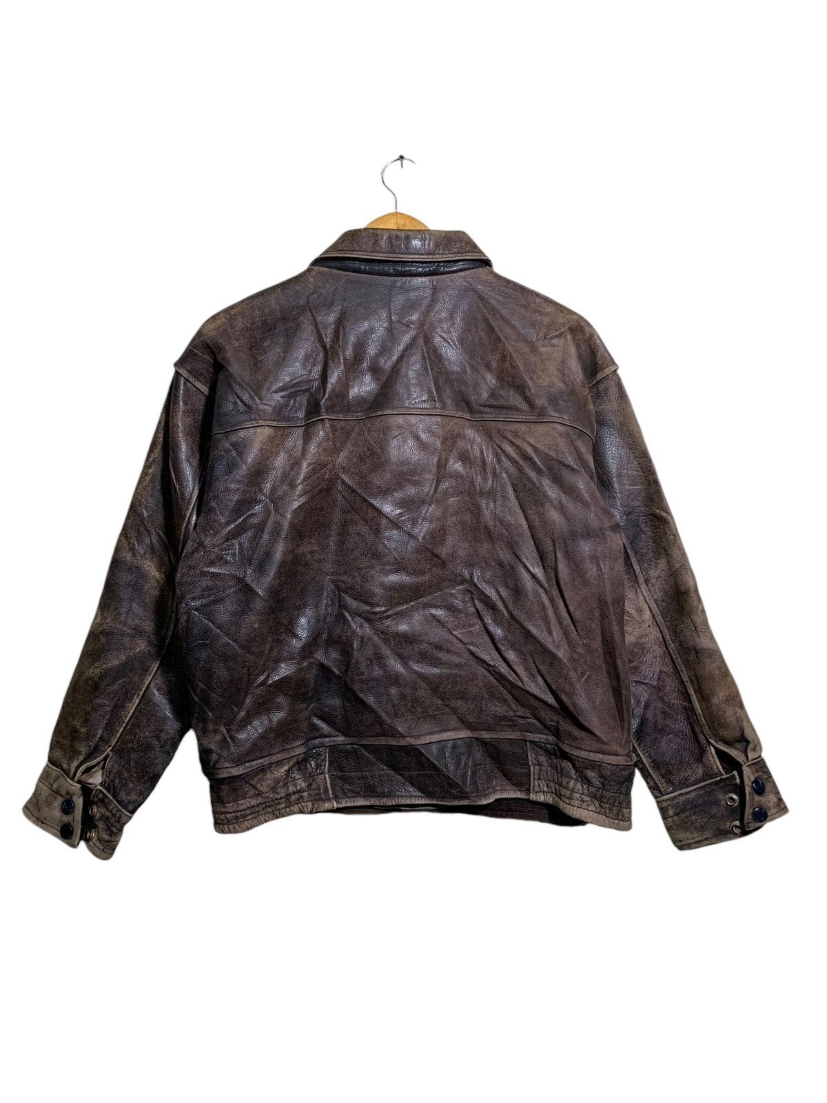 Vintage 🔥VTG SHEEPSKIN LEATHER JACKETS ARMY FLIGHT Size US S / EU 44-46 / 1 - 6 Thumbnail