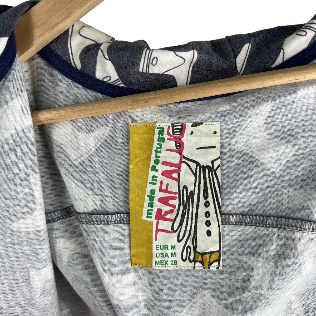 Japanese Brand 🔥Rare Zipper Jacket Over Print Shoes Trafaluc Portugal Size US M / EU 48-50 / 2 - 8 Thumbnail