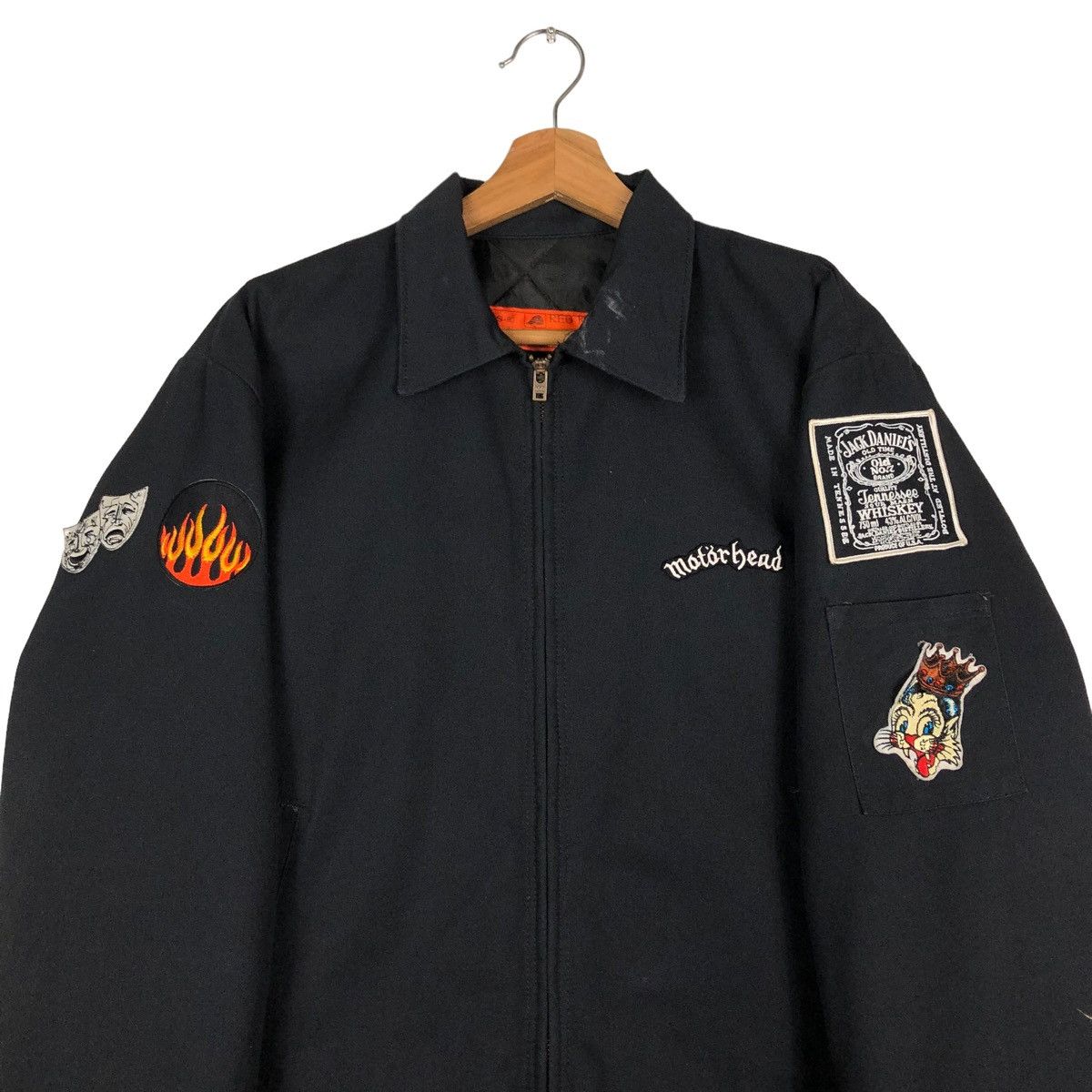 Vintage 🔥VINTAGE BOMBER JACKET REDKAP USA FULL PATCH RARE DESIGN Size US S / EU 44-46 / 1 - 3 Thumbnail