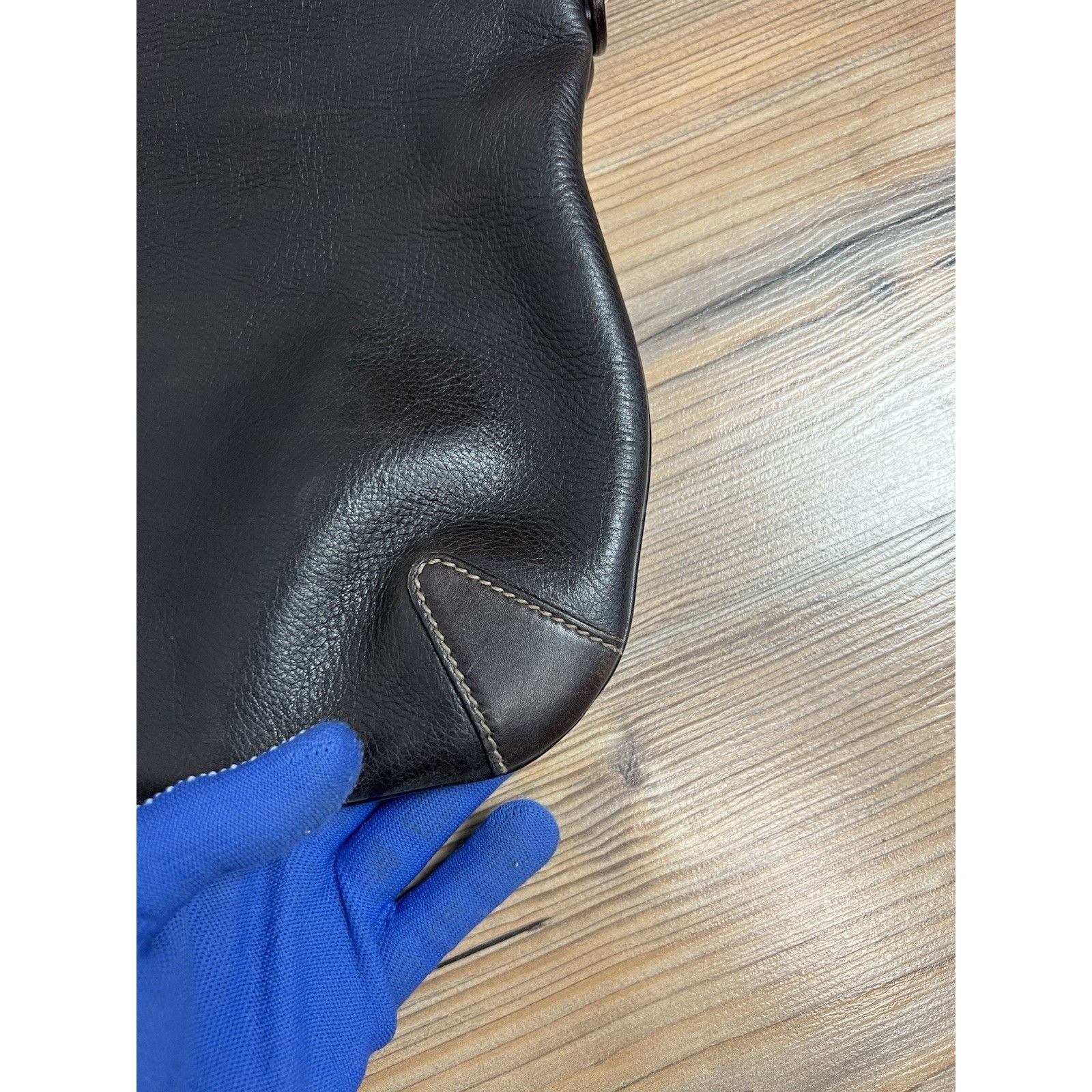 Gucci Gucci Creole Horsebit Dark Brown Leather Hobo Shoulder Bag Size ONE SIZE - 11 Thumbnail