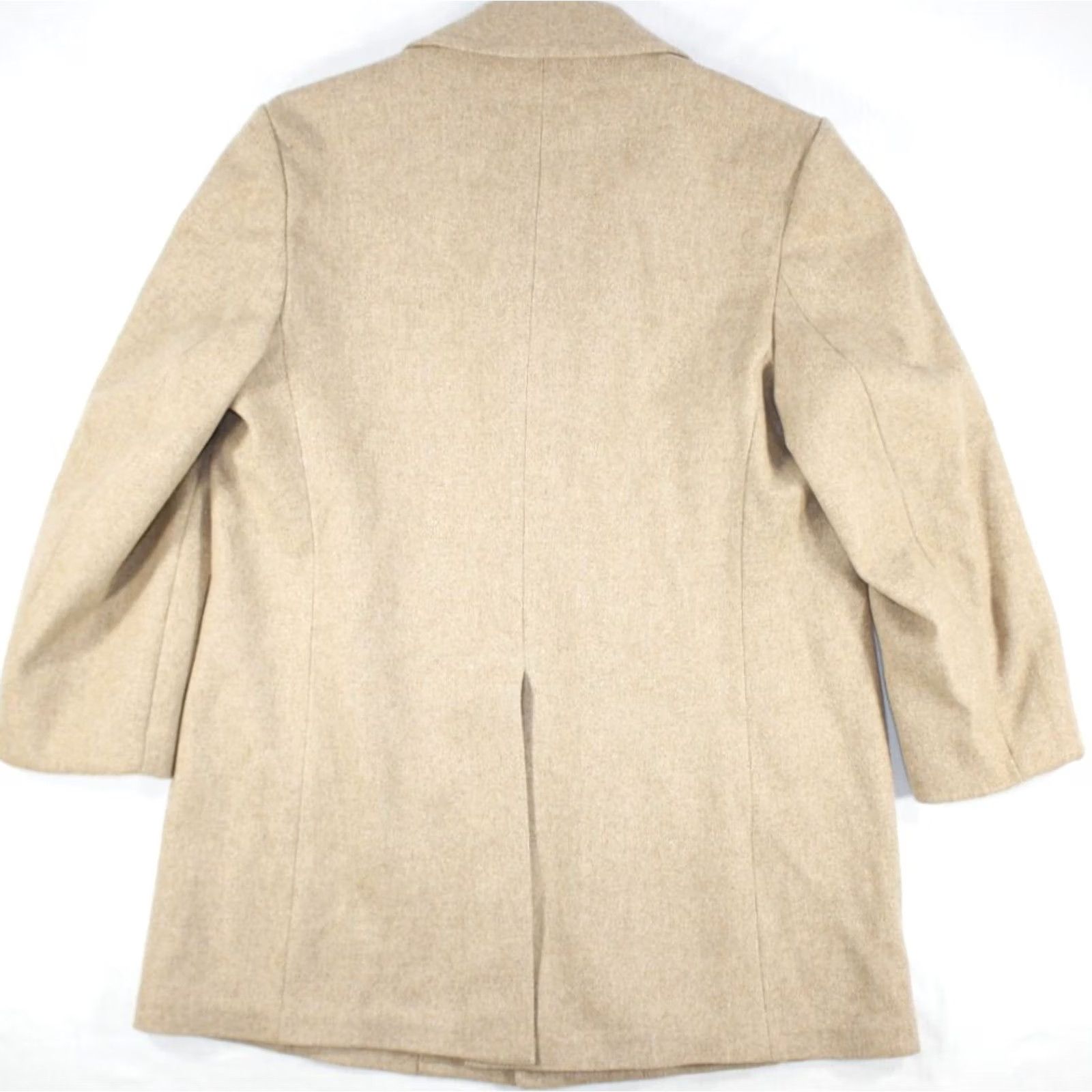 Vintage VINTAGE Silver Cloud Wool Tweed Mid Overcoat British Beige Men's 46 R Size US S / EU 44-46 / 1 - 7 Thumbnail