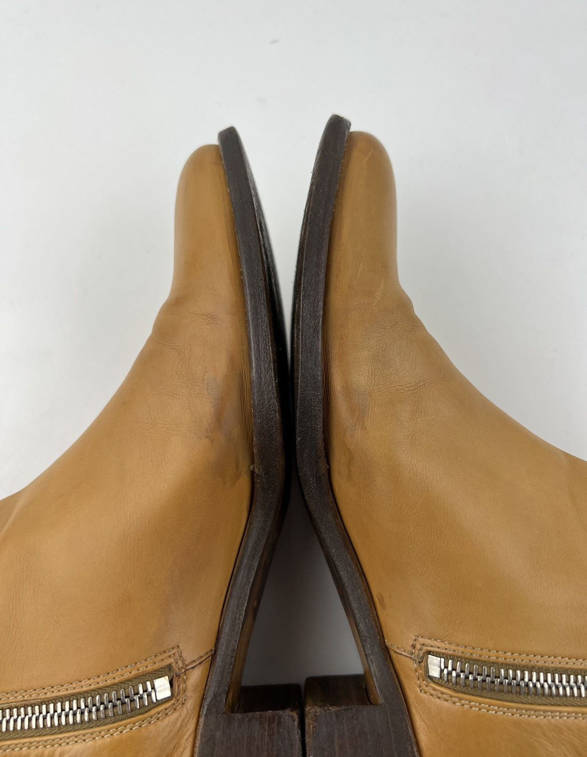 Prada PRADA MILANO Boots Leather Riding Tall Shoes Jacquard Logo Size US 6 / IT 36 - 17 Thumbnail
