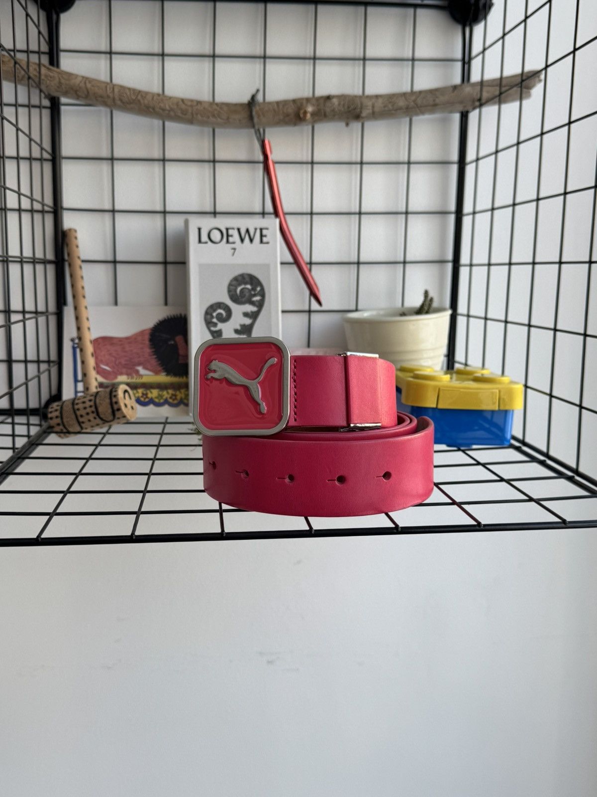 Puma Puma Pink Leather Belt Y2K Size ONE SIZE - 2 Thumbnail