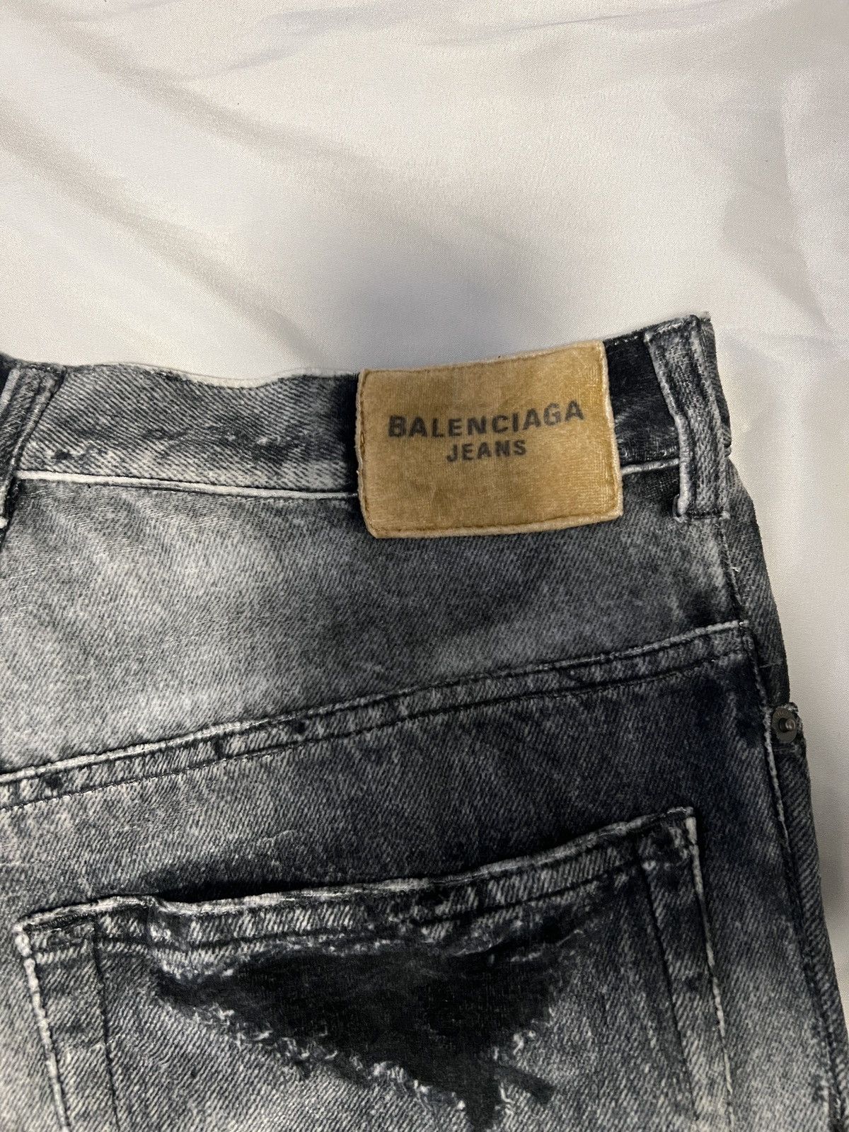 Balenciaga Balenciaga Trompe L'oeil Sweatpants Black/ Grey Sz. S Size US 30 / EU 46 - 8 Thumbnail