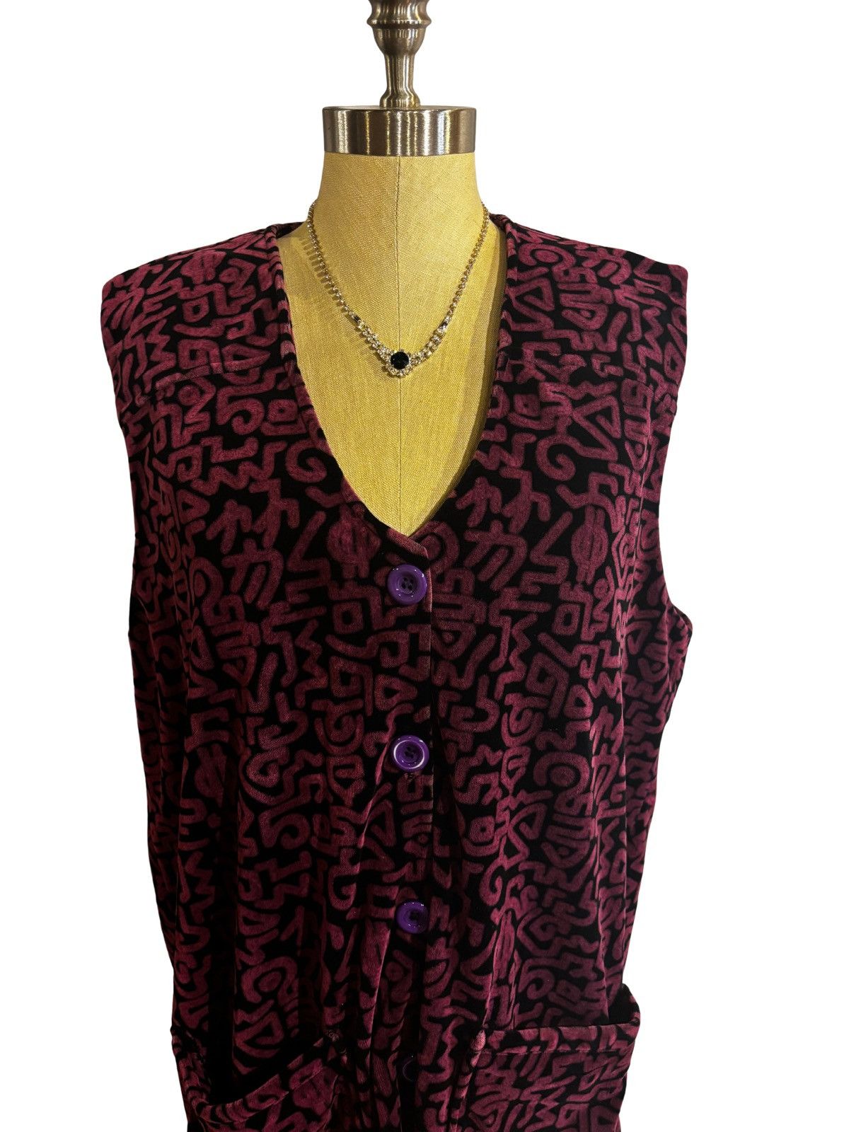 Other Women’s purple winter Vest.wt6749 Size XXL / US 16-18 / IT 52-54 - 2 Thumbnail