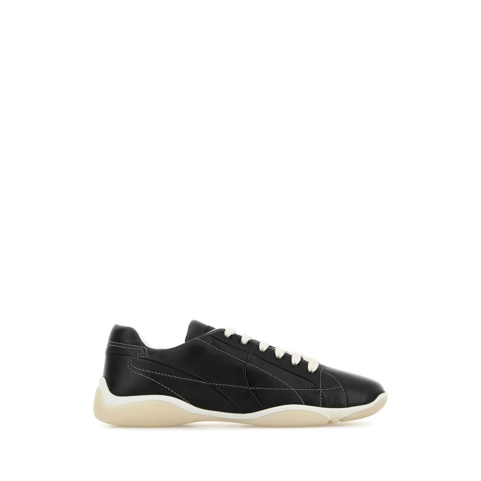 PRADA Black Leather Sneakers New And Authentic (Men's size:1